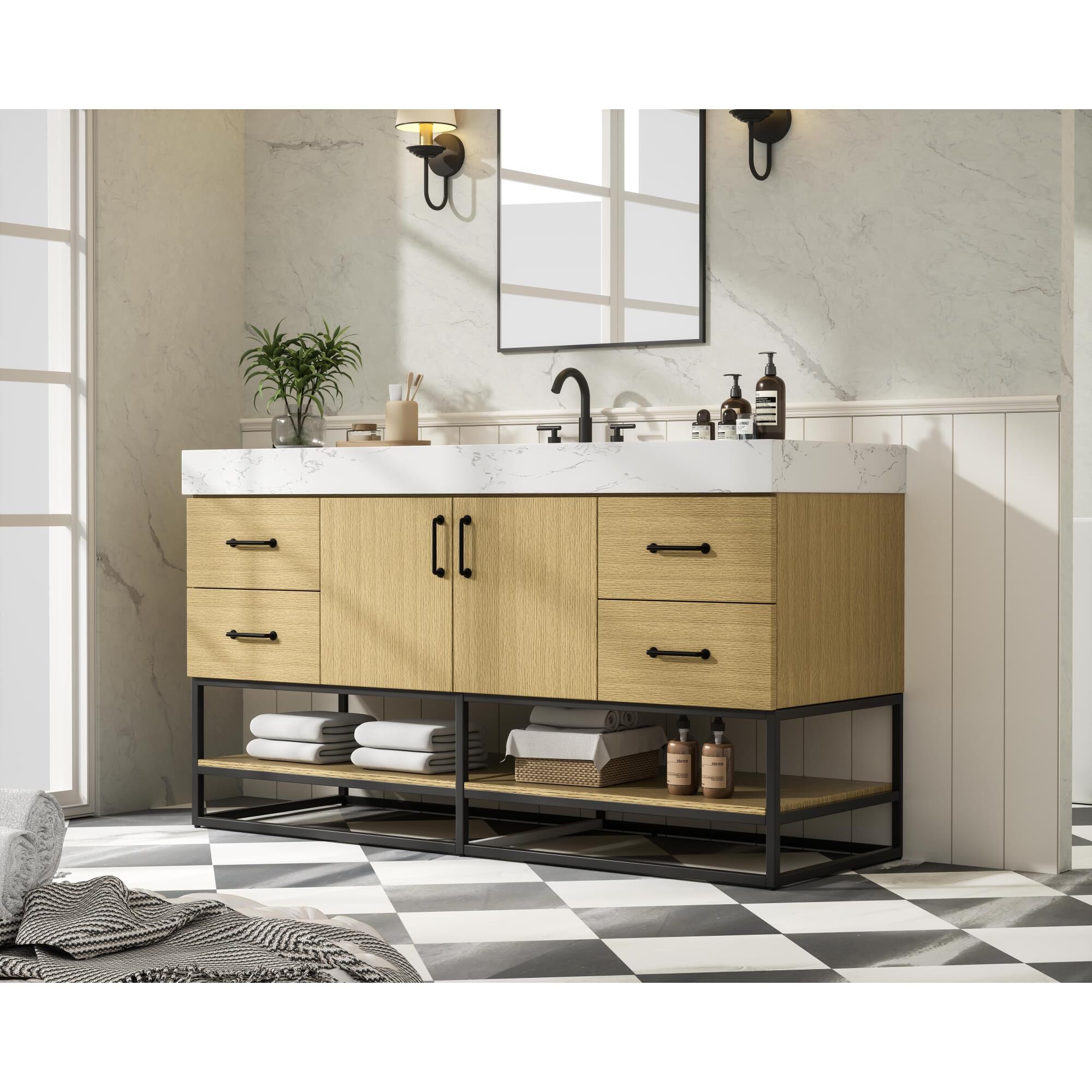 Shown in Honey Brown finish