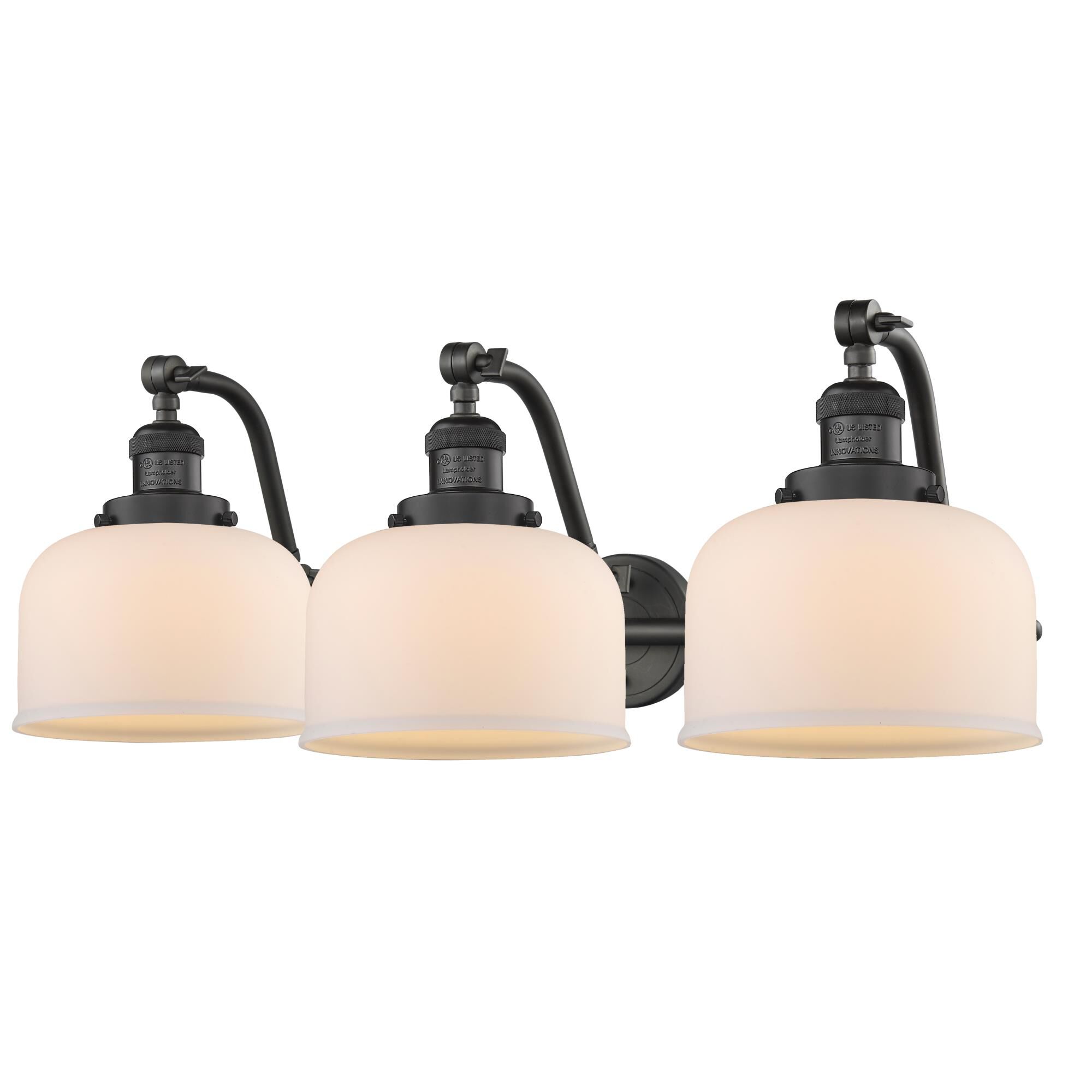 Shown in Oil Rubbed Bronze finish and Matte White Cased glass