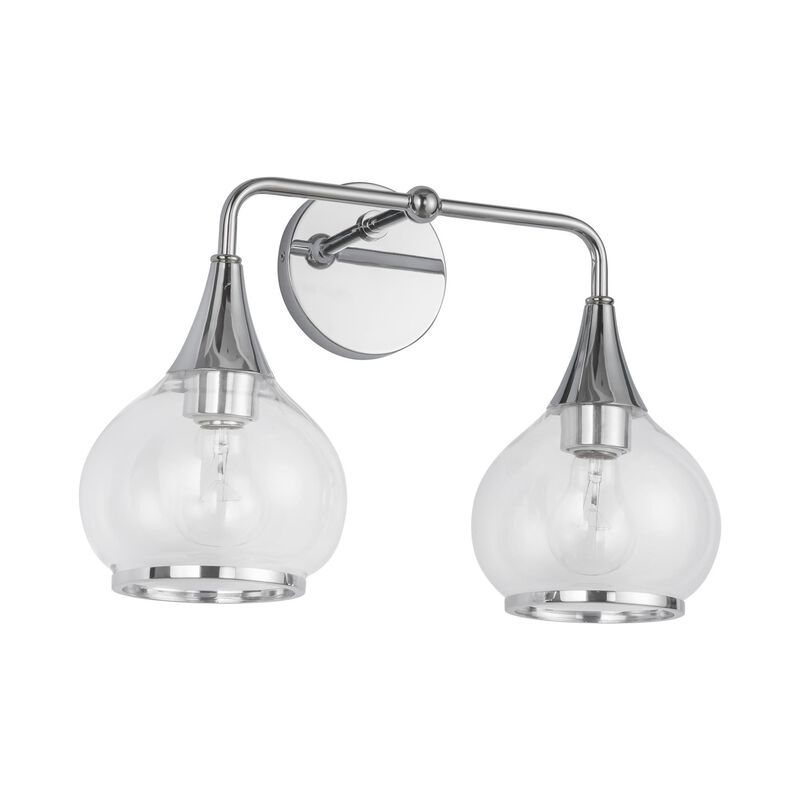 Hazel 17 Inch 2 Light Bath Vanity Light by Alora Mood