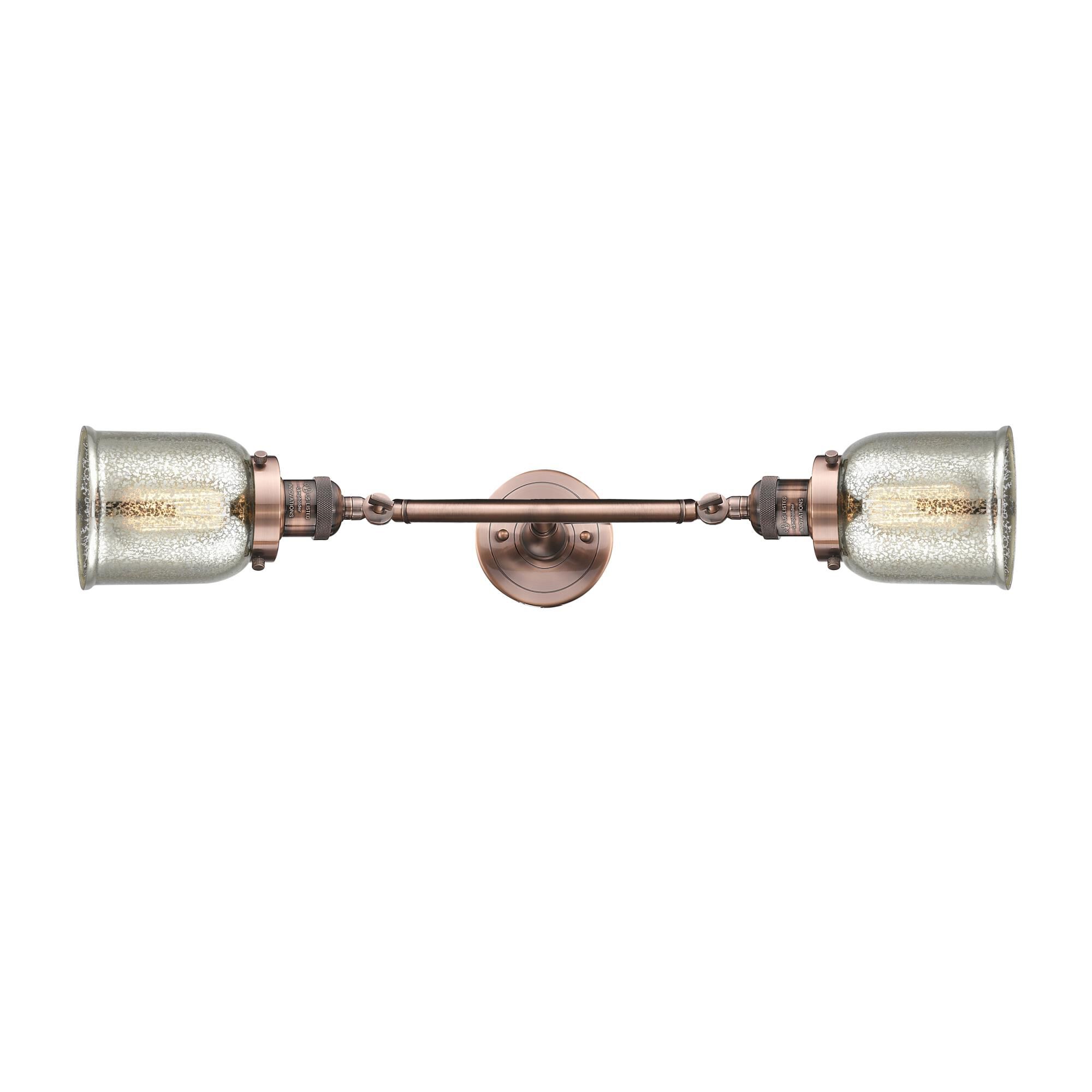 Bruno Marashlian Small Bell 16 Inch 2 Light Bath Vanity Light by Innovations Lighting