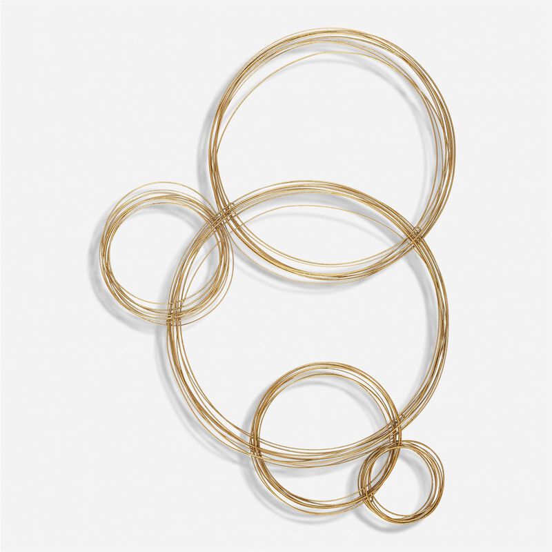 Renee Wightman Golden Bubbles 34 Inch Other Wall Accent by Uttermost