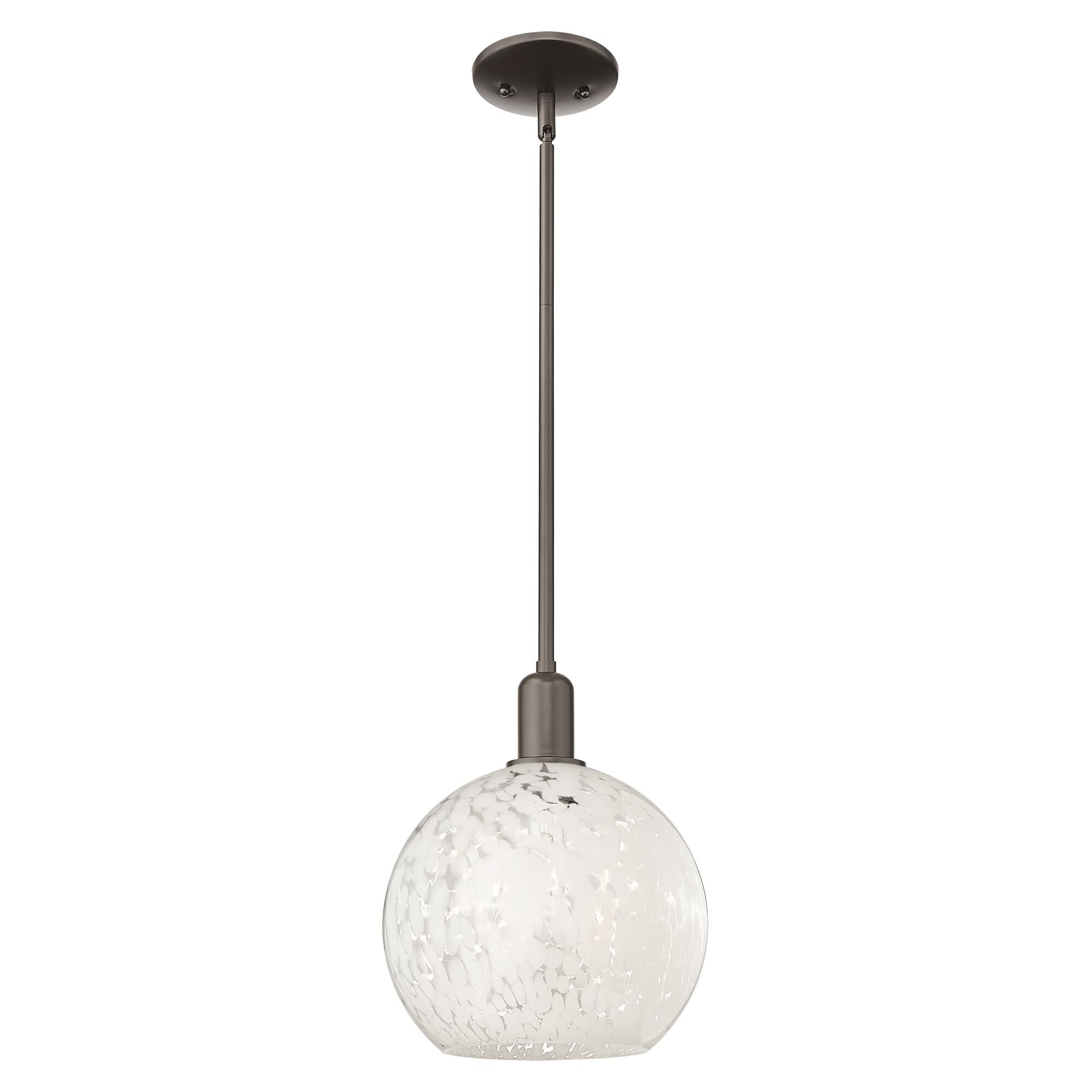 Bruno Marashlian White Mouchette 10 Inch Mini Pendant by Innovations Lighting