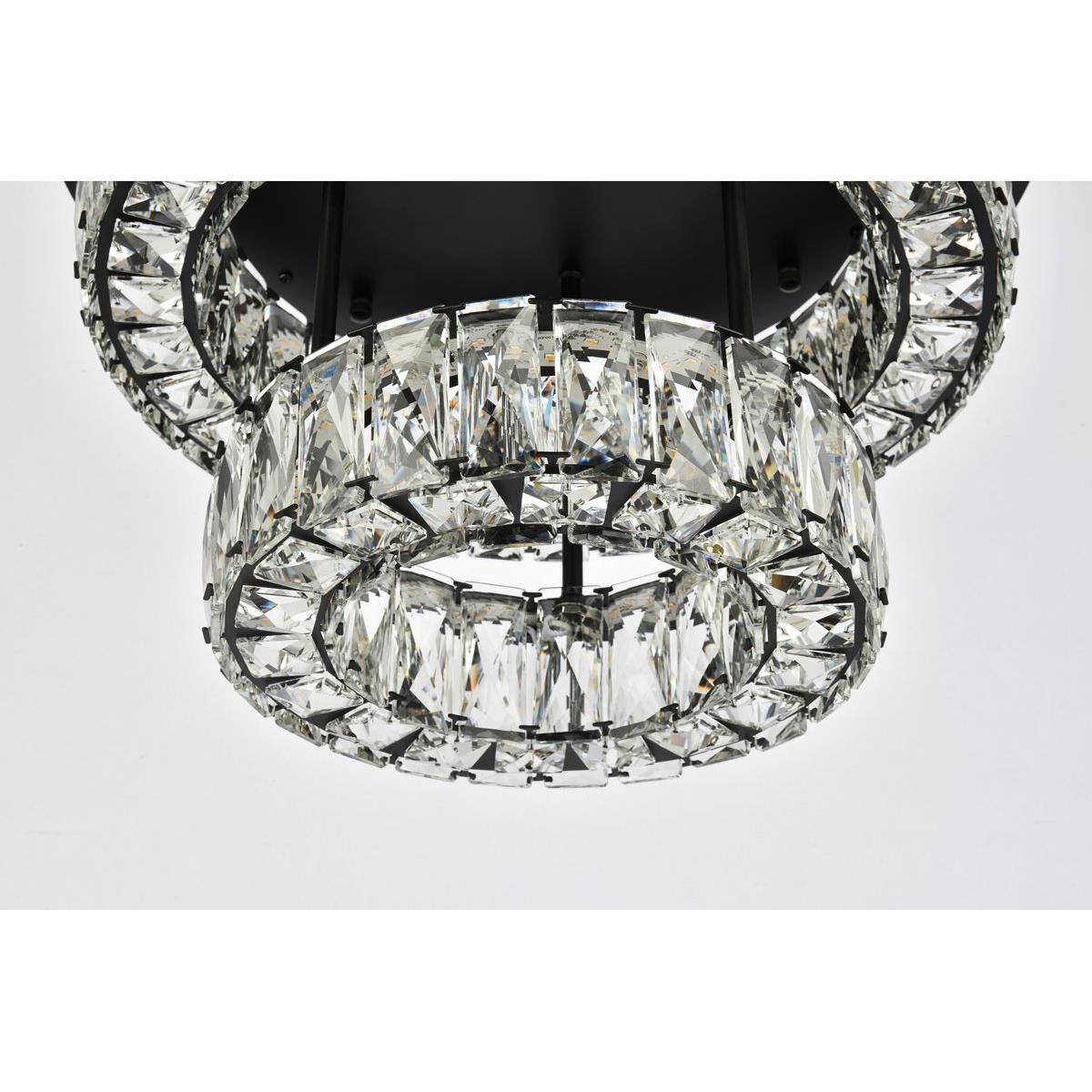 Shown in Black finish and Clear Royal Cut crystal