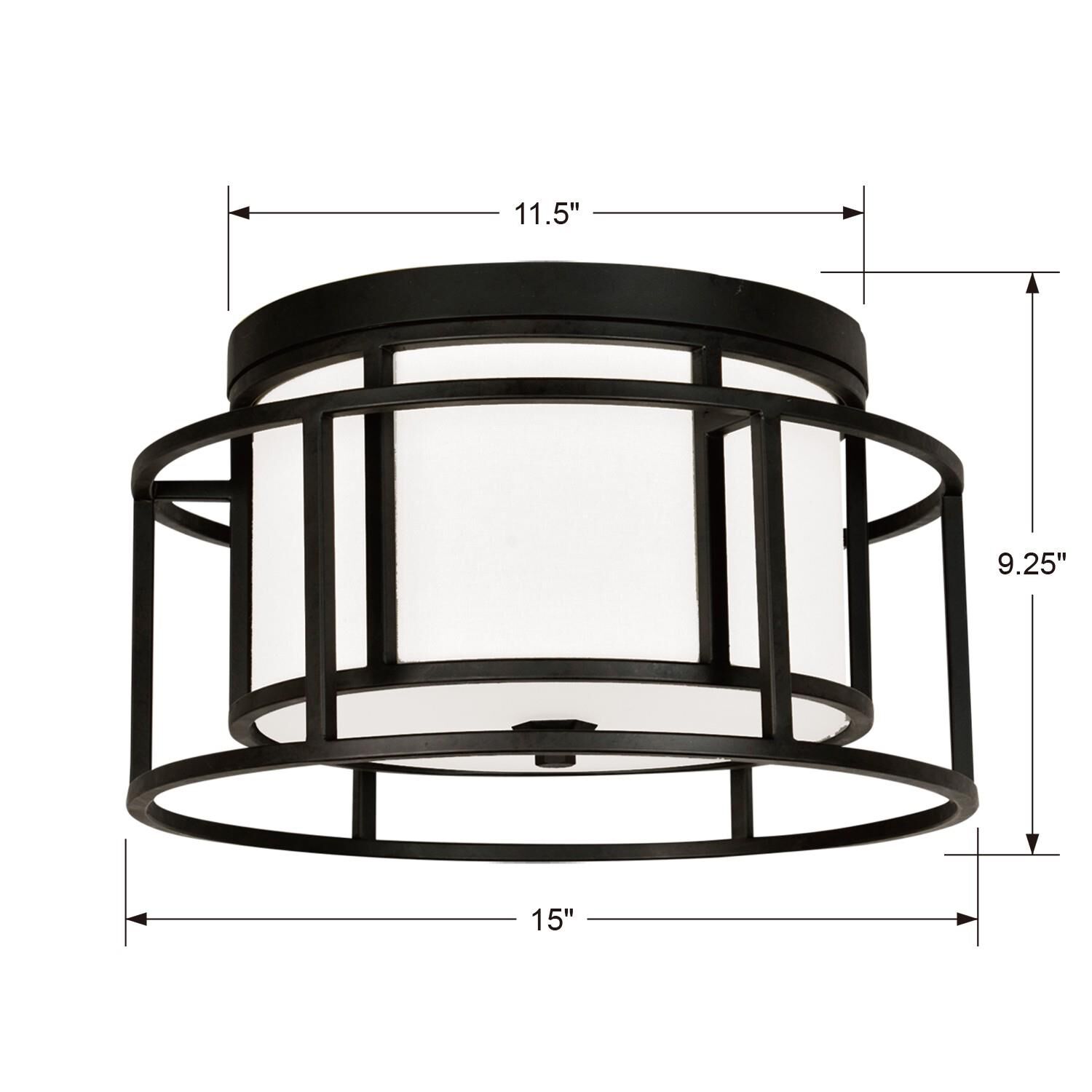 Brian Patrick Flynn Holton 15 Inch 2 Light Flush Mount by Crystorama