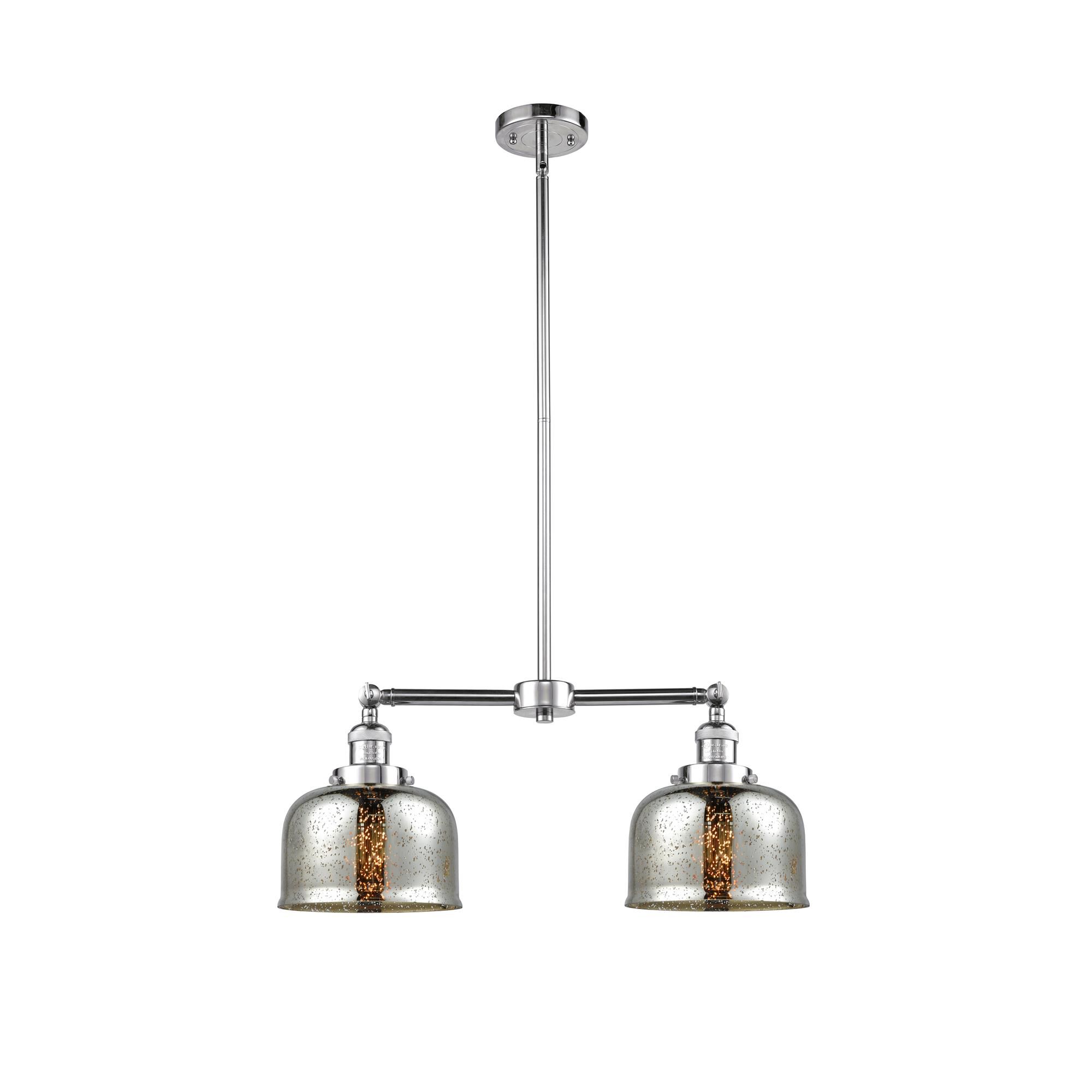 Shown in Polished Chrome finish and Silver Plated Mercury glass