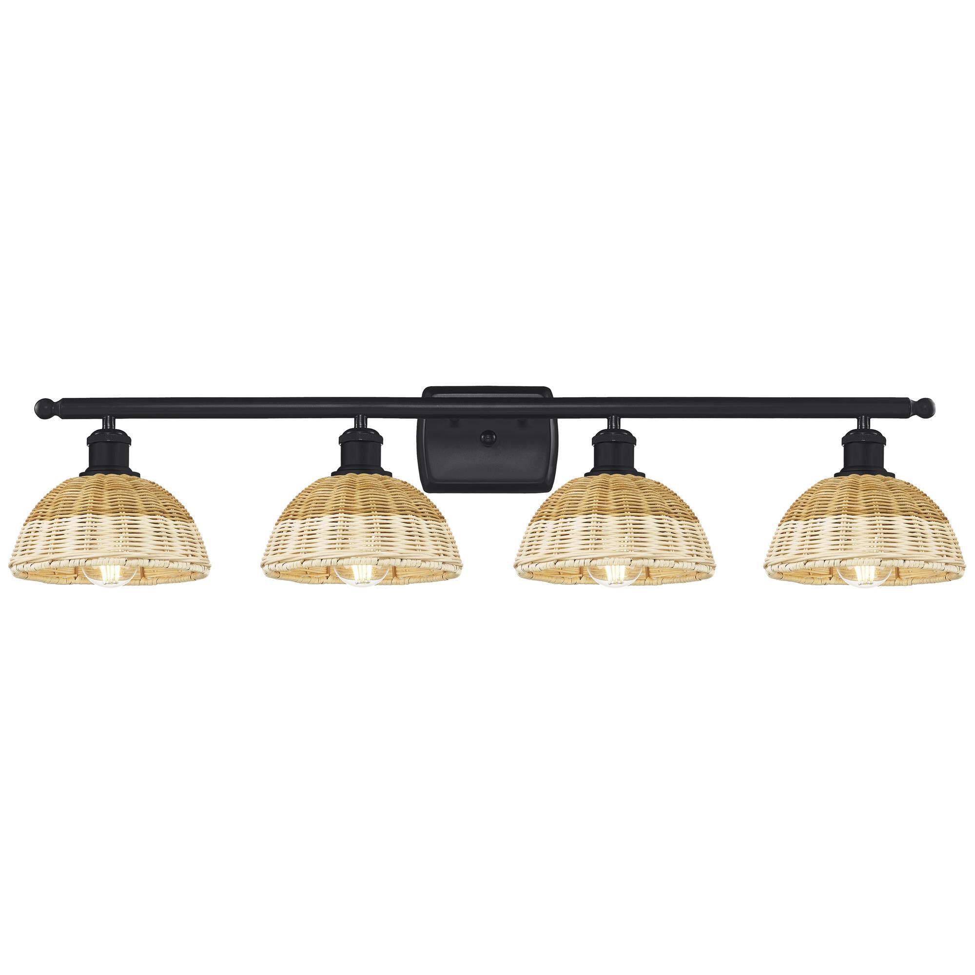 Shown in Matte Black finish and Natural shade