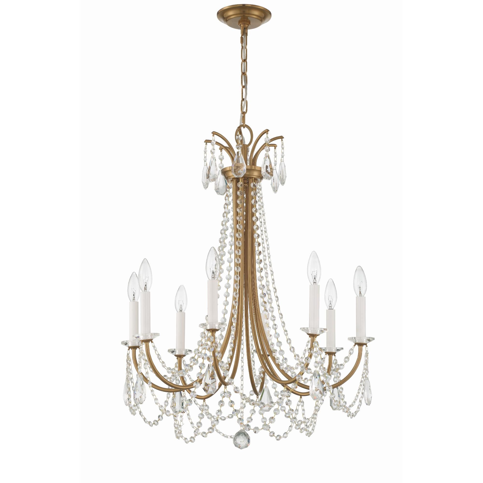 Karrington 26 Inch 8 Light Chandelier by Crystorama
