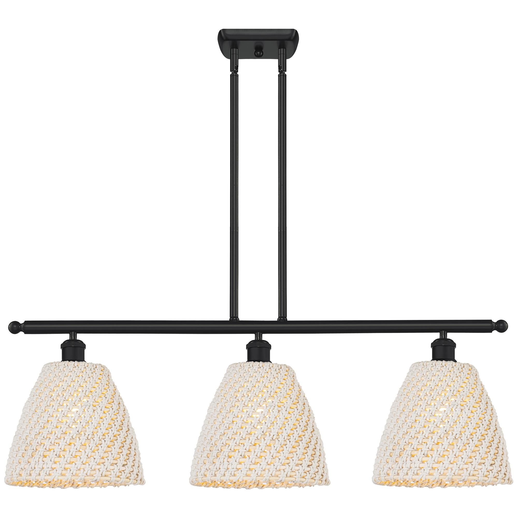 Shown in Matte Black finish and Natural shade