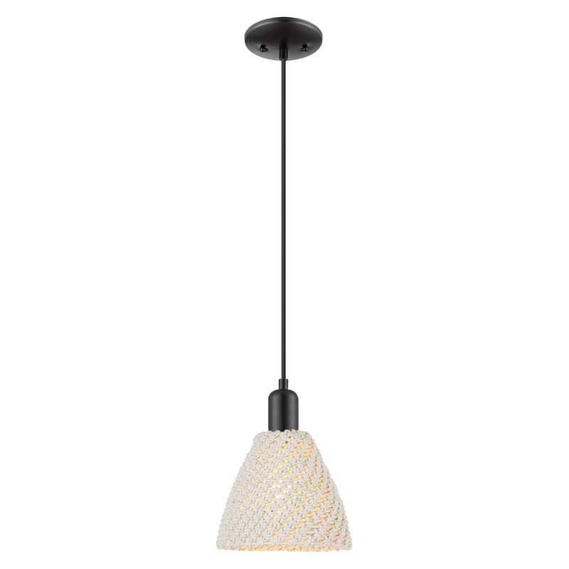 Bruno Marashlian Natural Ballston Dome 8 Inch Mini Pendant by Innovations Lighting