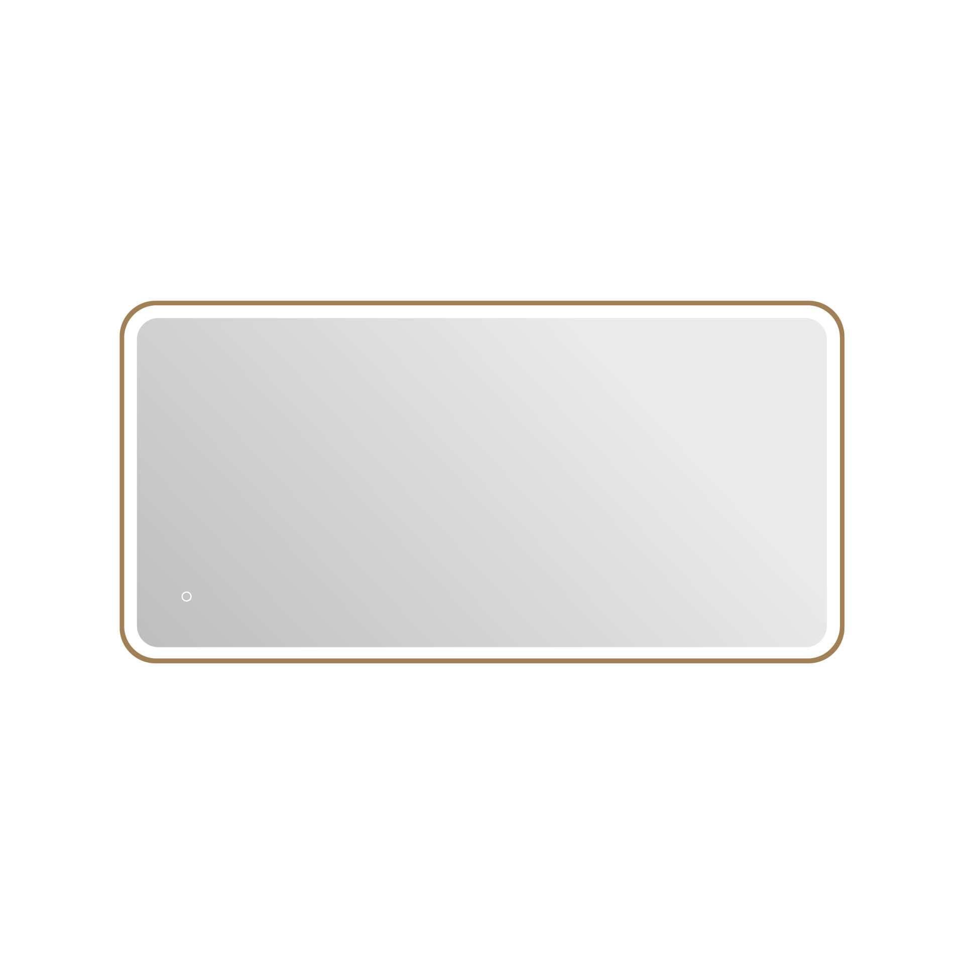 Harmoni 60 Inch Rectangular LED Lighted Mirror by Elegant Decor