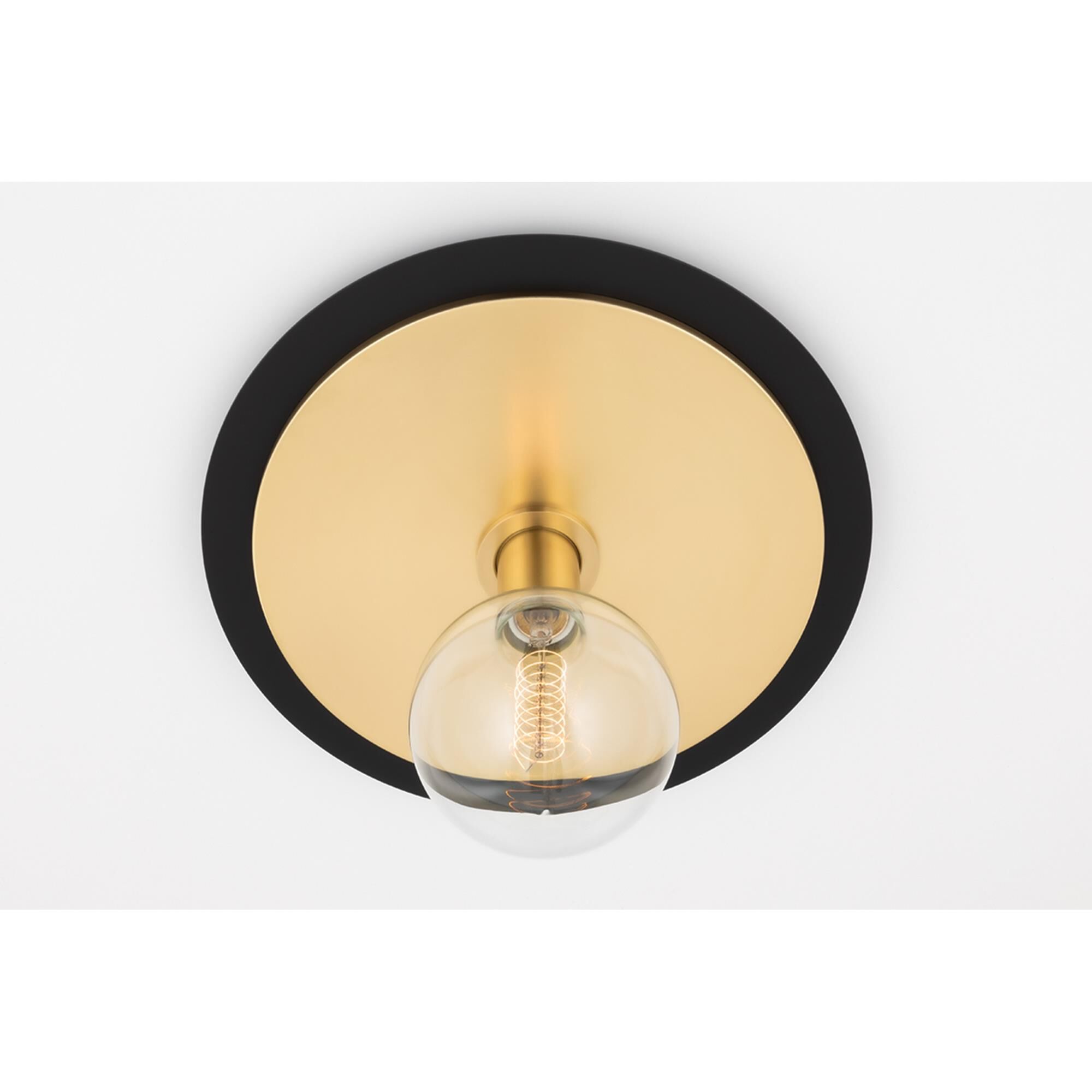 Shown in Aged Brass finish and Black accent