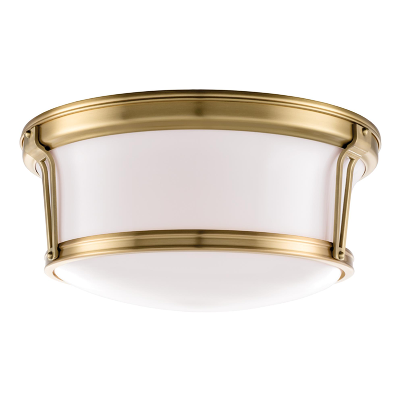 Newport 15 Inch 3 Light Flush Mount by Hudson Valley Lighting