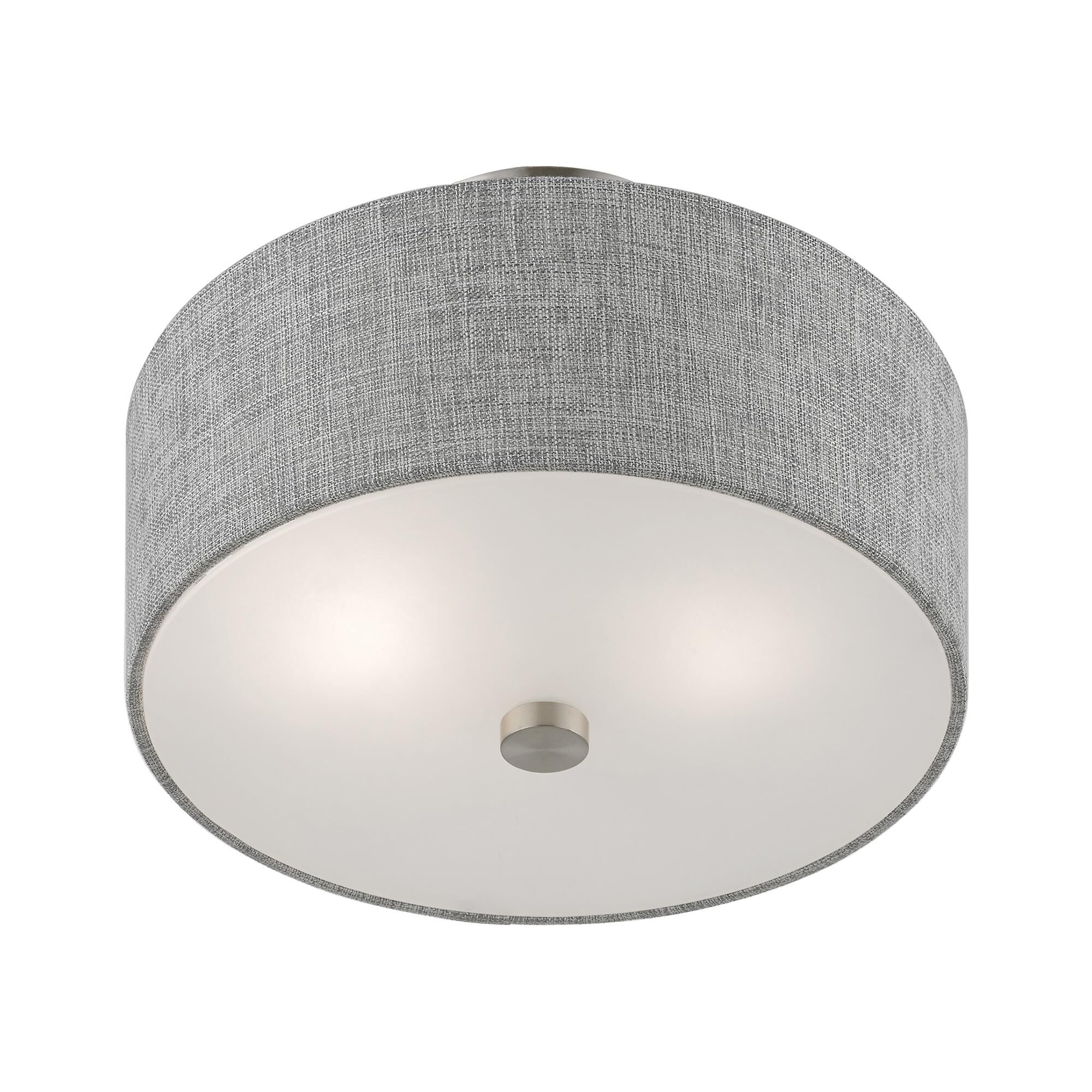 Dakota 11 Inch 2 Light Semi Flush Mount by Livex Lighting