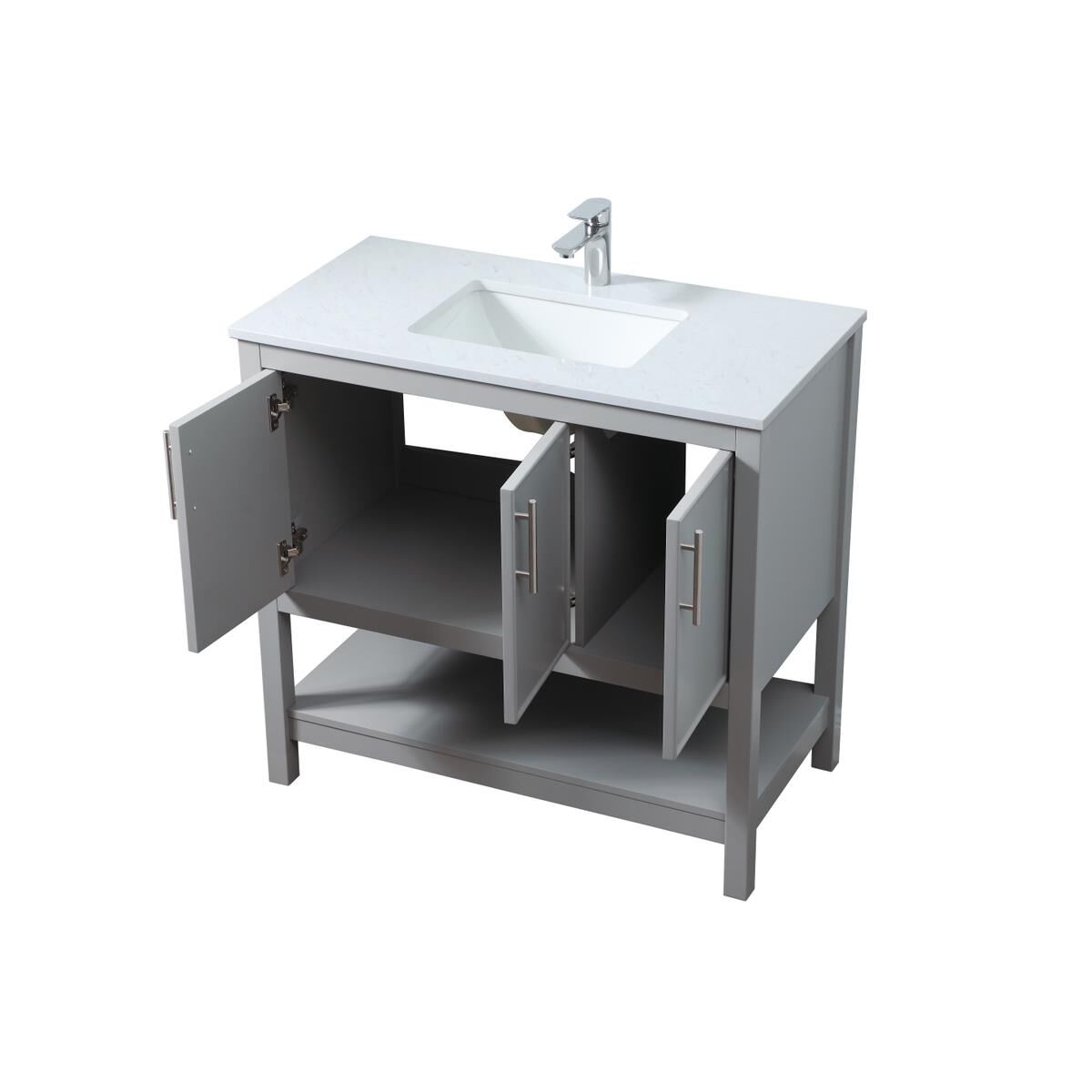 Shown in Grey finish