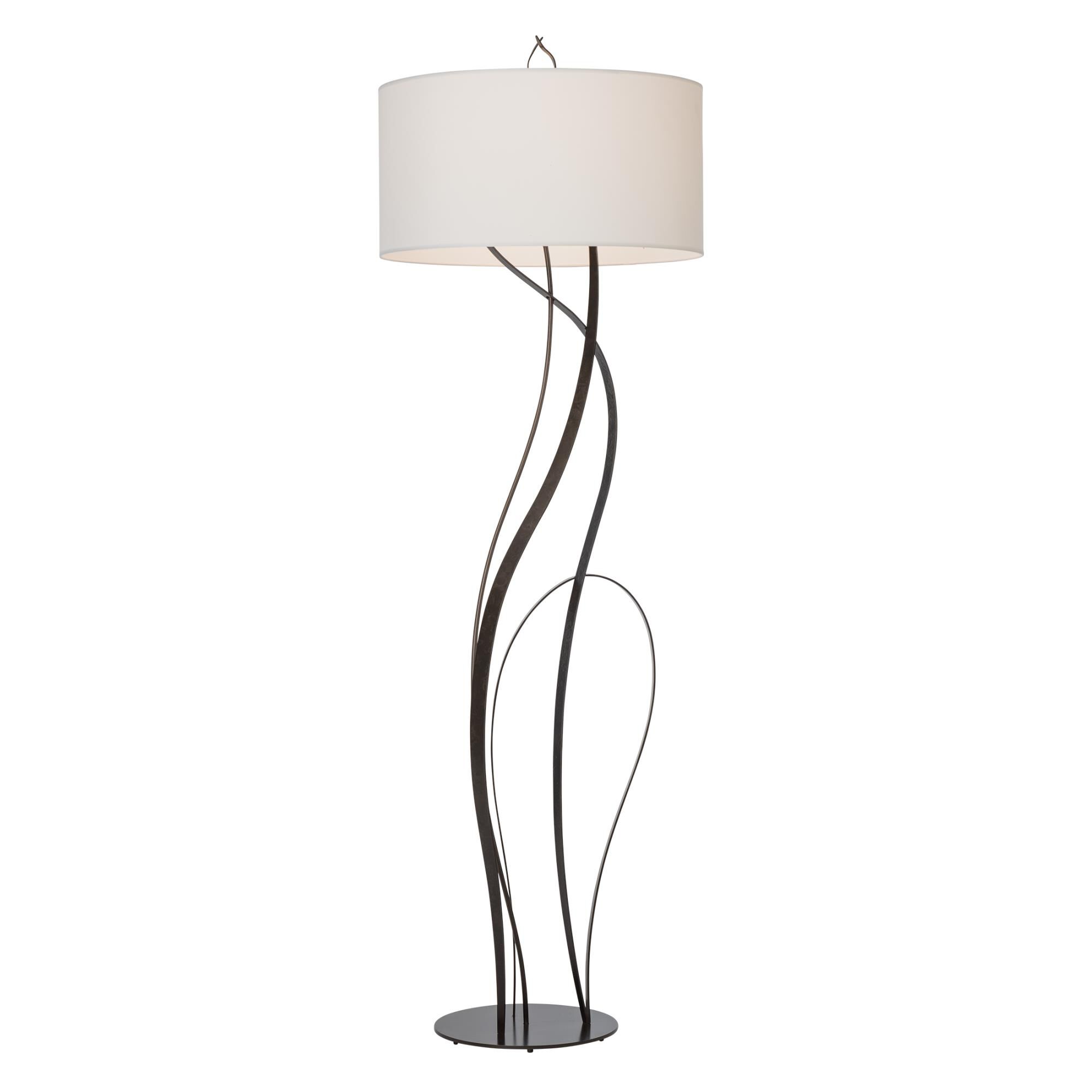 Shown in Dark Smoke finish and White shade