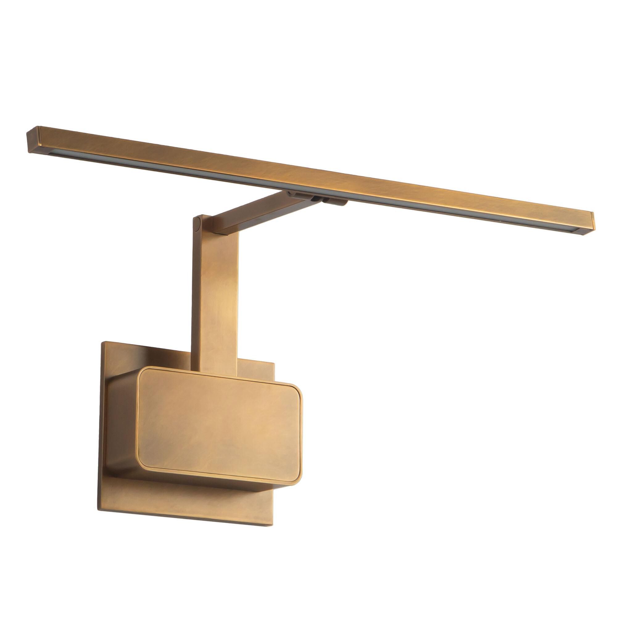 Shown in Vintage Brass finish and White Acrylic Diffuser glass