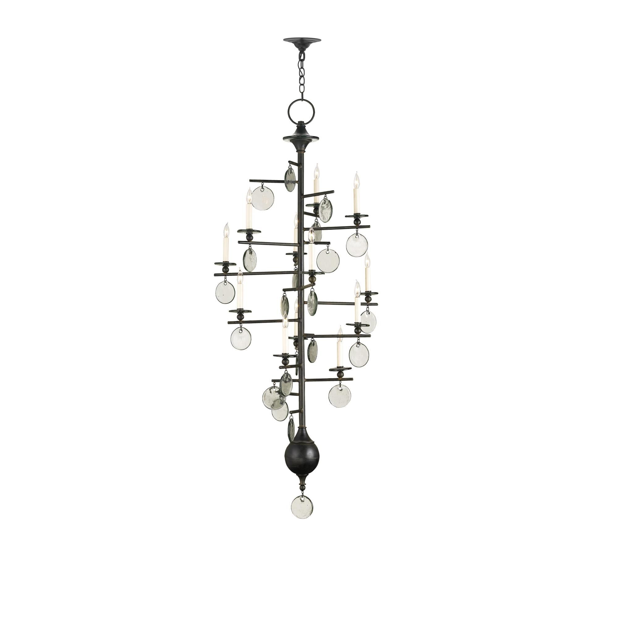Sethos 28 Inch 12 Light Chandelier by Currey and Company