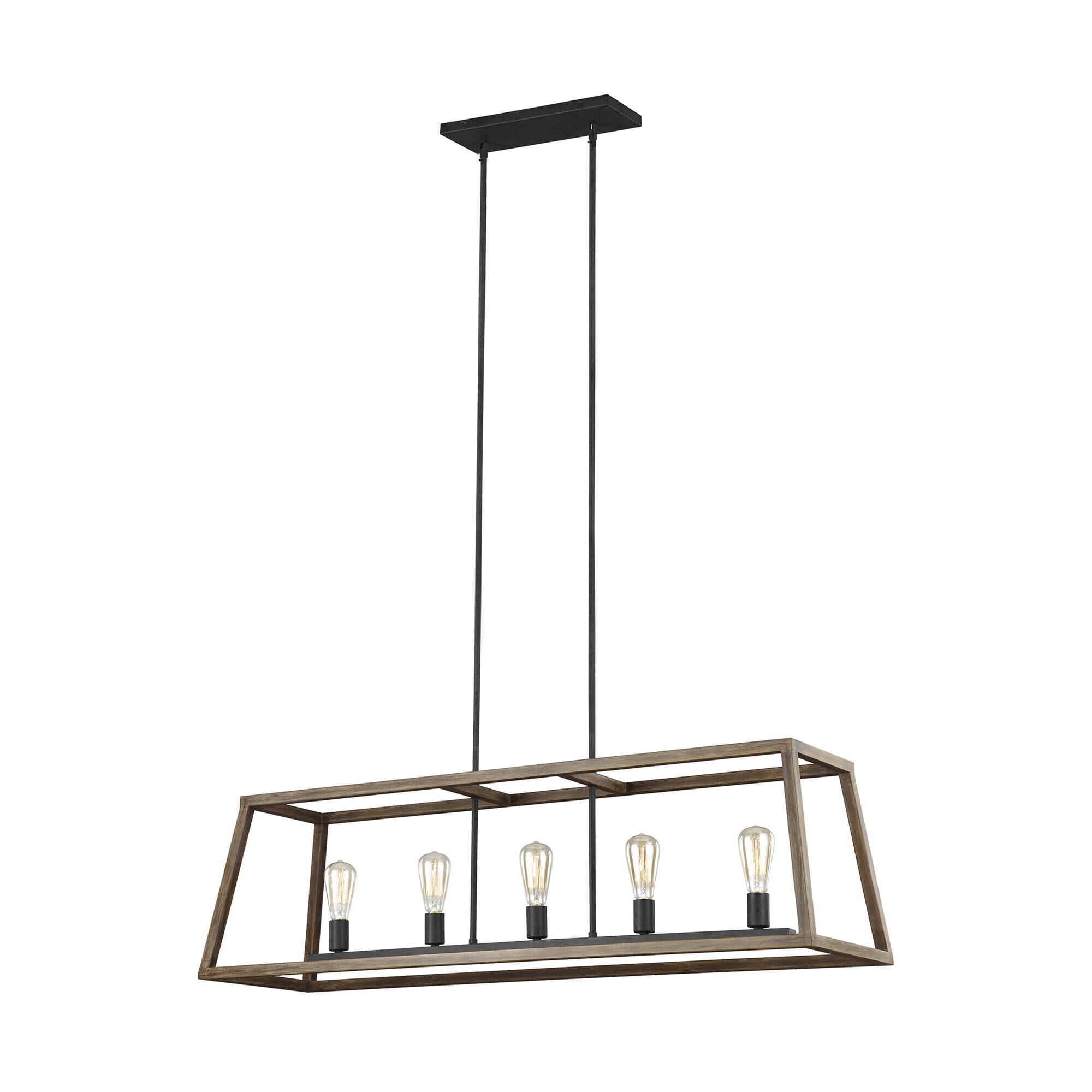 Shown in Weathered Oak Wood - Antique Forged Iron finish