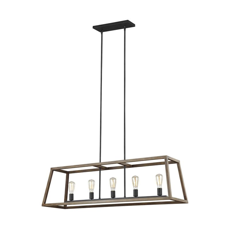 Sean Lavin Gannet 50 Inch 5 Light Linear Suspension Light by Visual Comfort Studio Collection