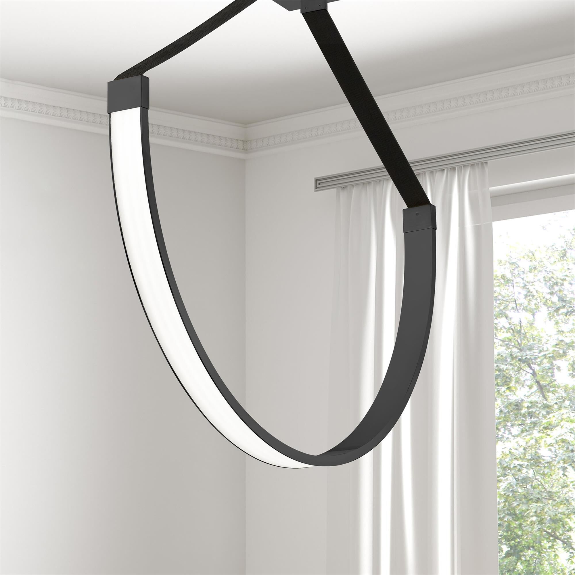 Regan 40 Inch 1 Light LED Semi Flush Mount by Dainolite