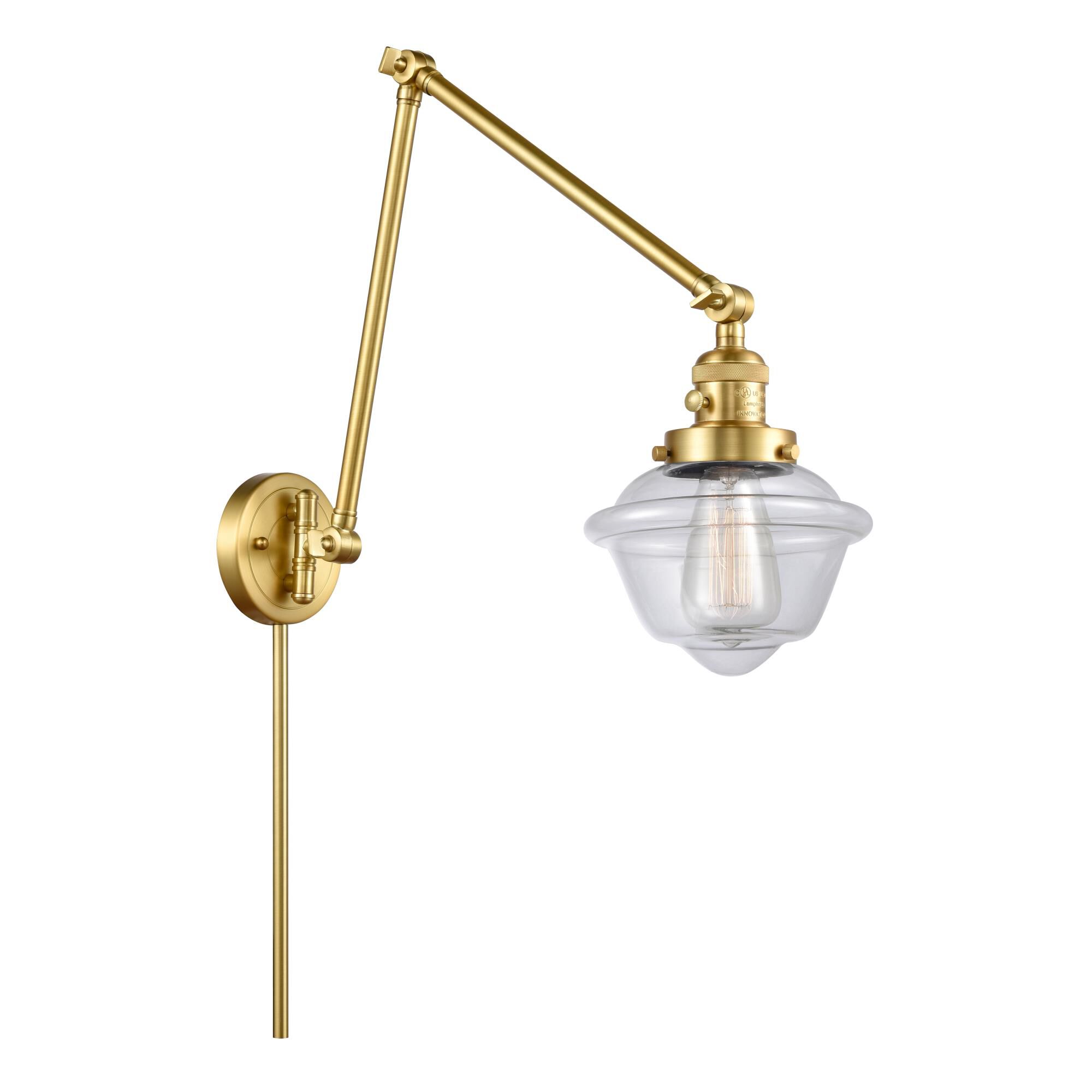 Bruno Marashlian Small Oxford Wall Swing Lamp by Innovations Lighting
