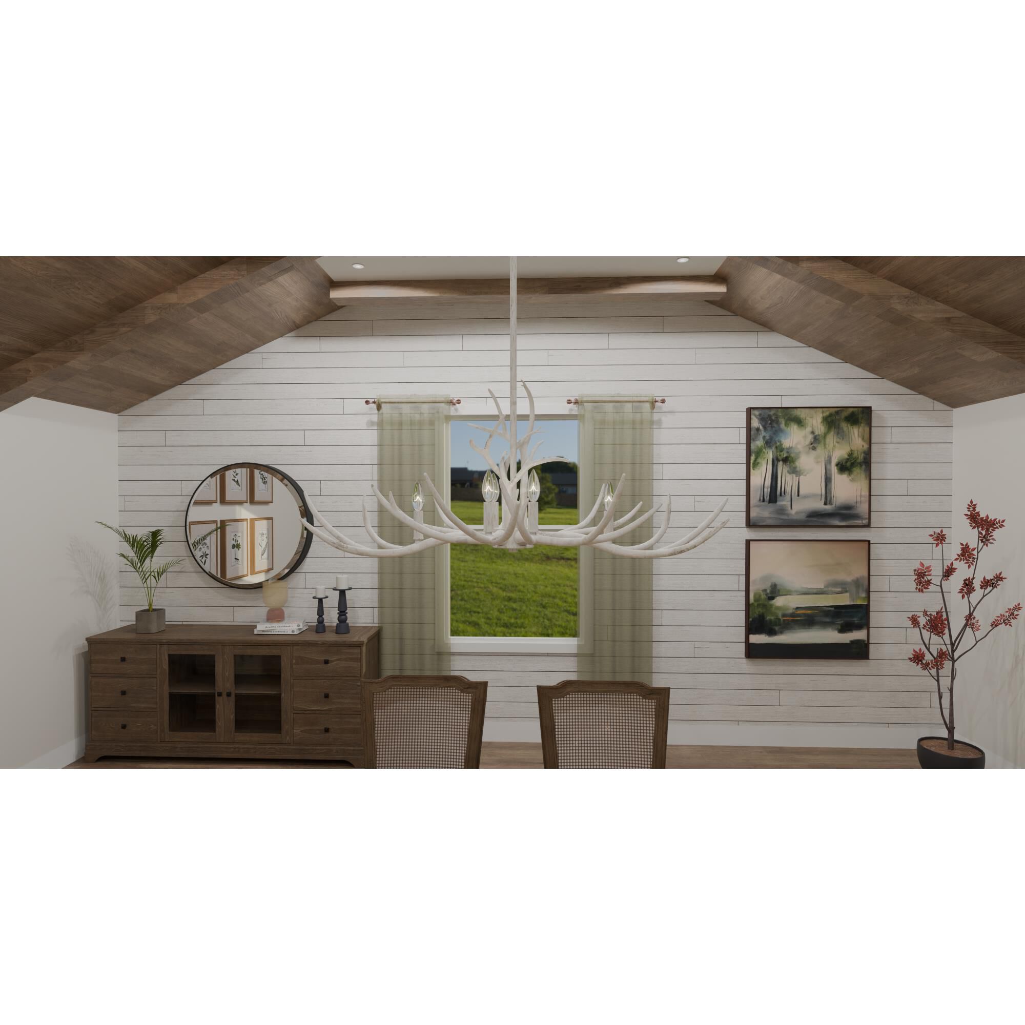 Shown in Antique White finish