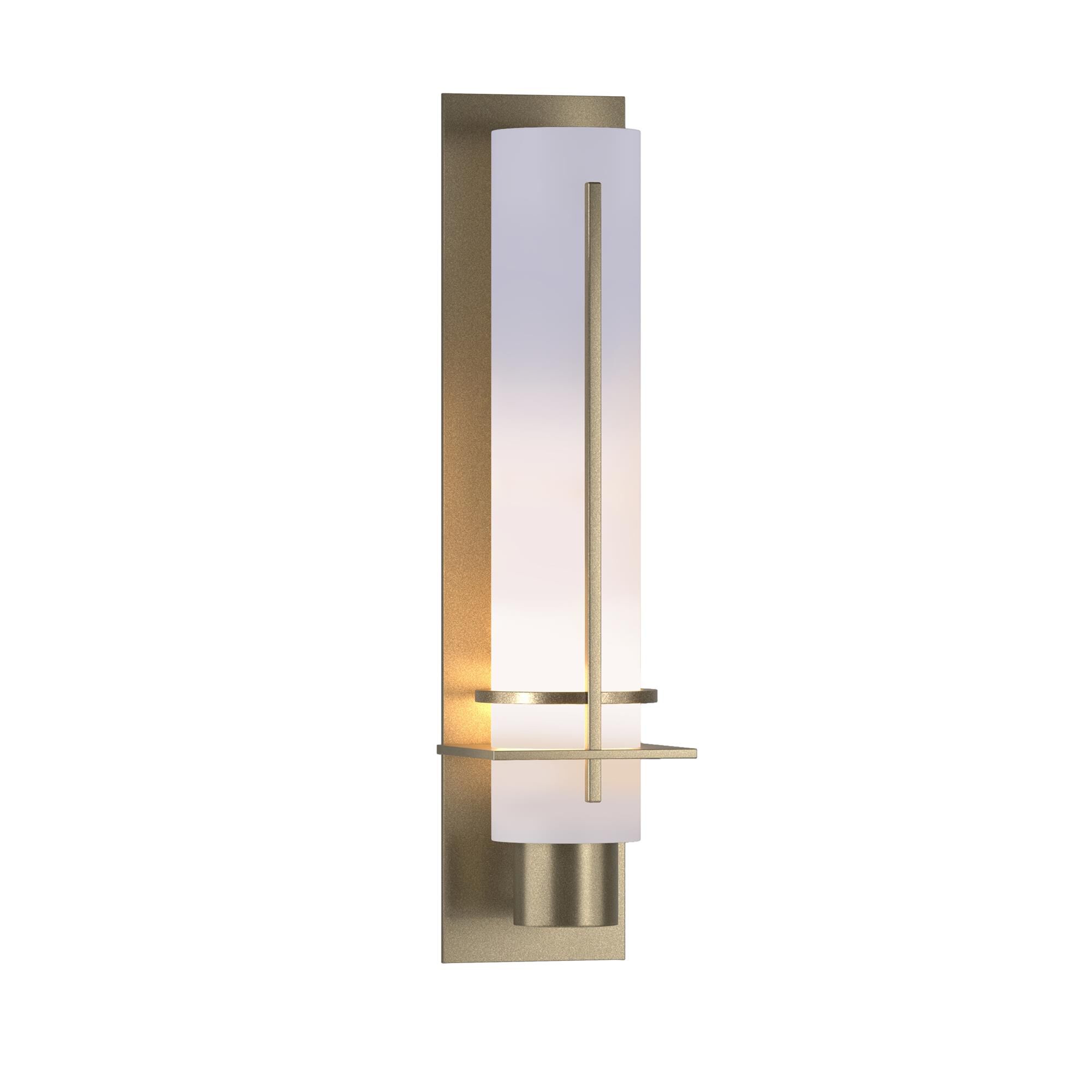Shown in Soft Gold finish and Opal  glass