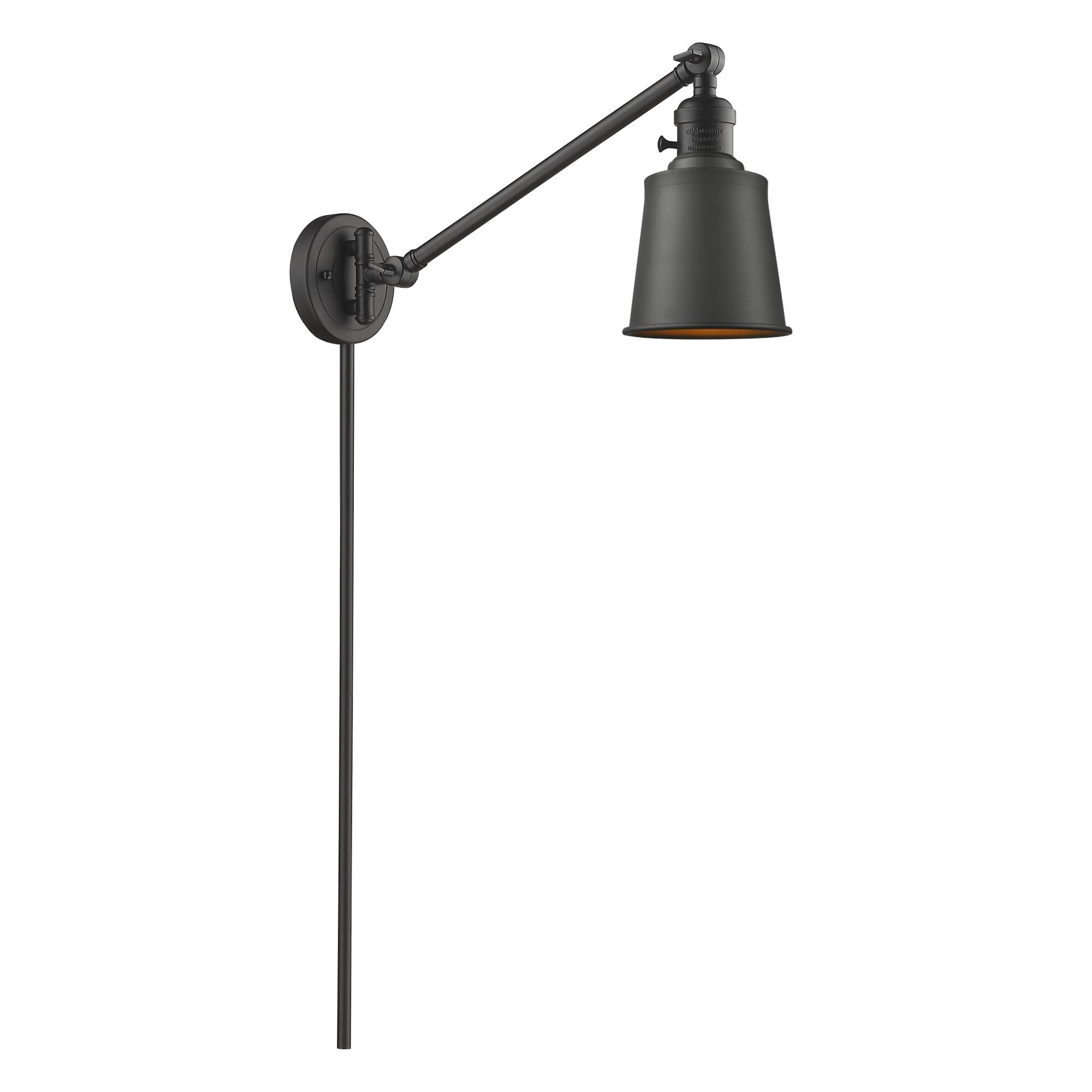 Shown in Oil Rubbed Bronze finish and Oil Rubbed Bronze shade