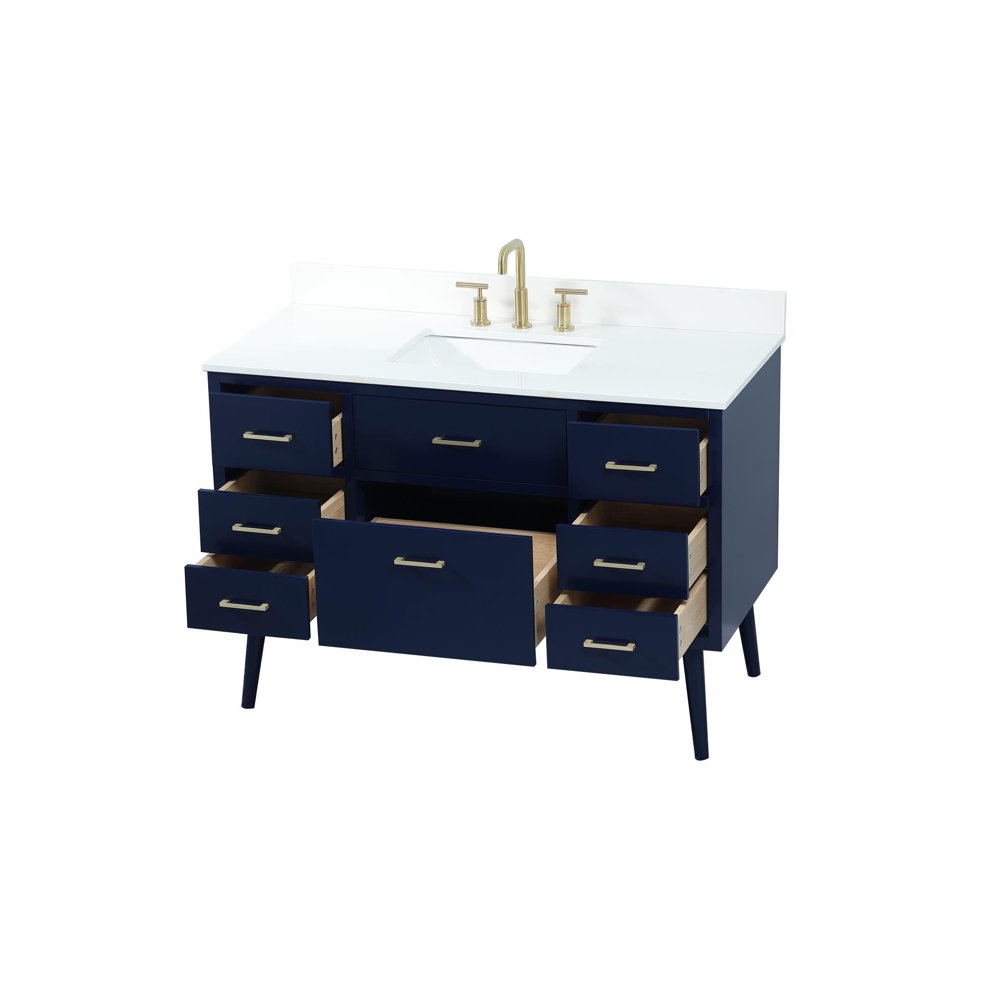 Shown in Blue finish