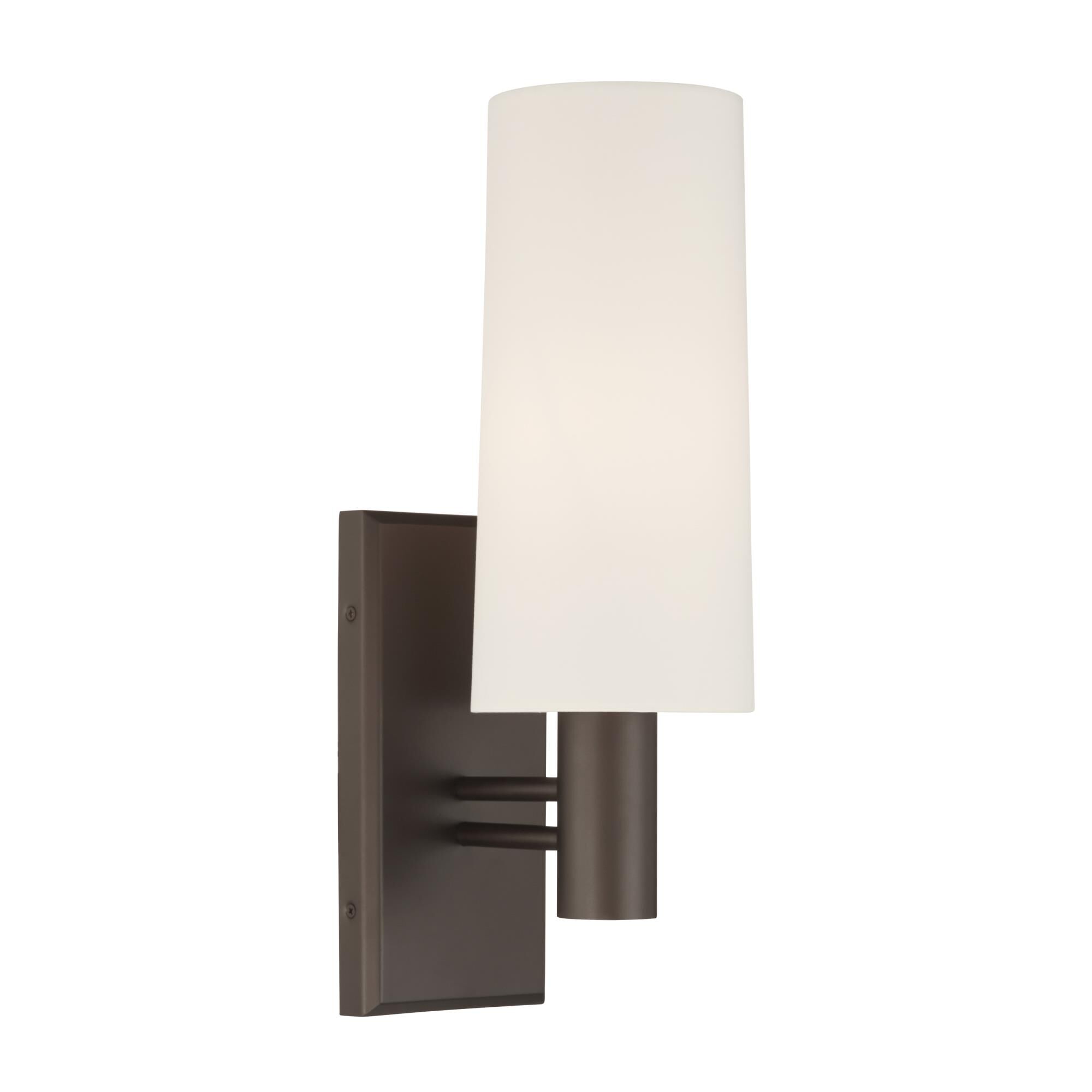 Shown in Dark Bronze finish and White shade