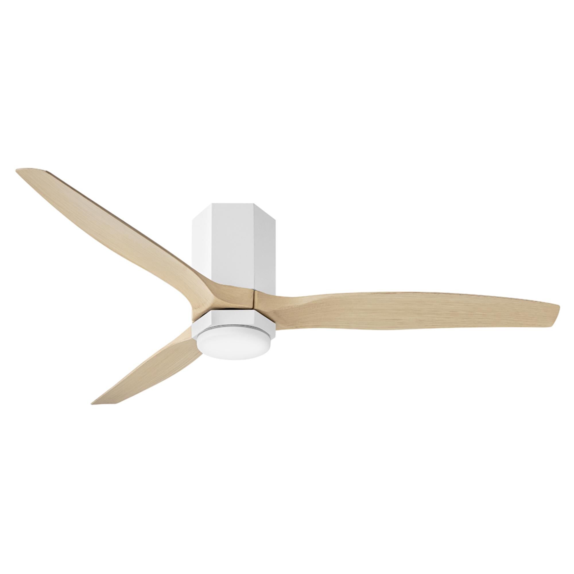 Facet 52 Inch Flush Mount Fan with Light Kit,