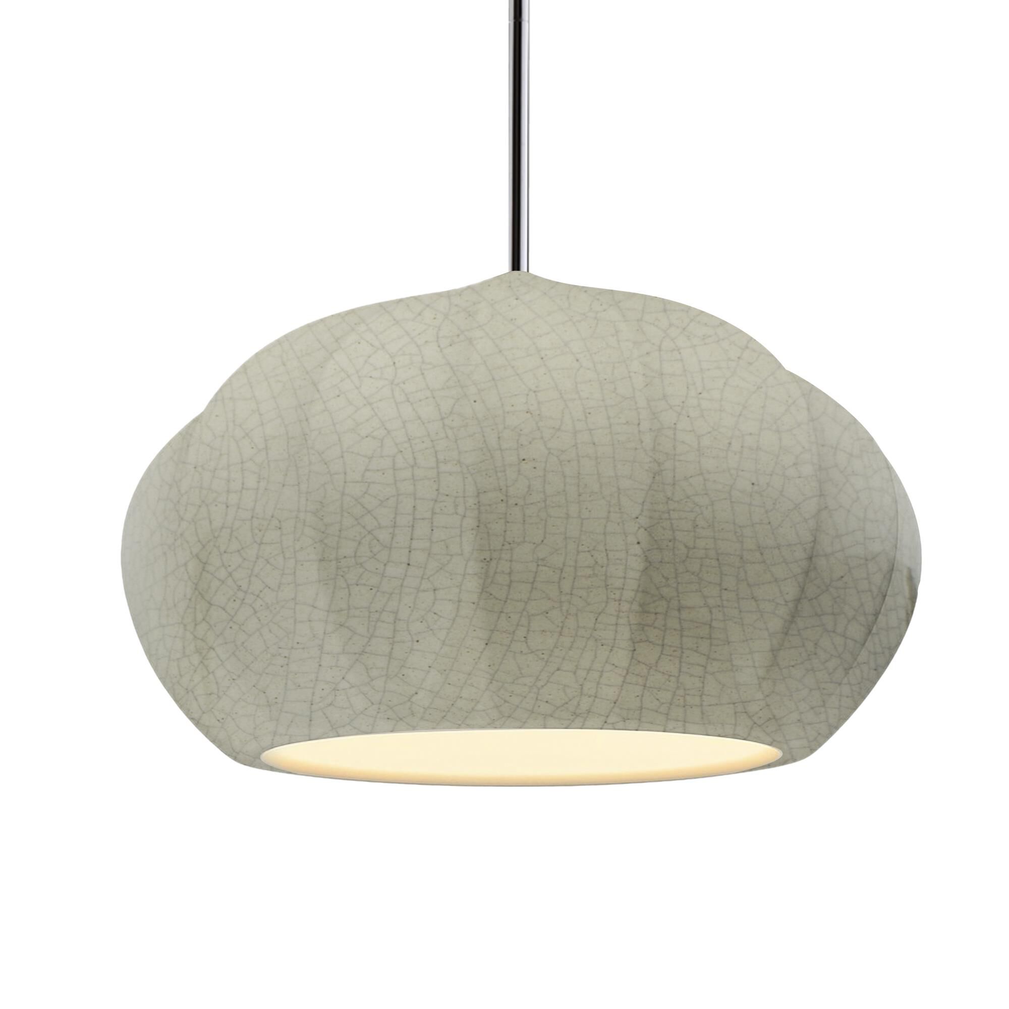 Fluted 13 Inch Large Pendant by Justice Design Group