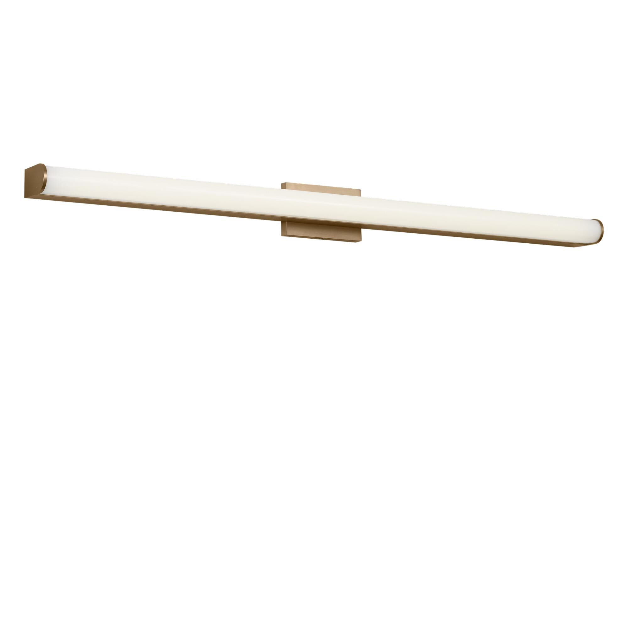 Shown in Satin Brass finish and Polycarbonate shade