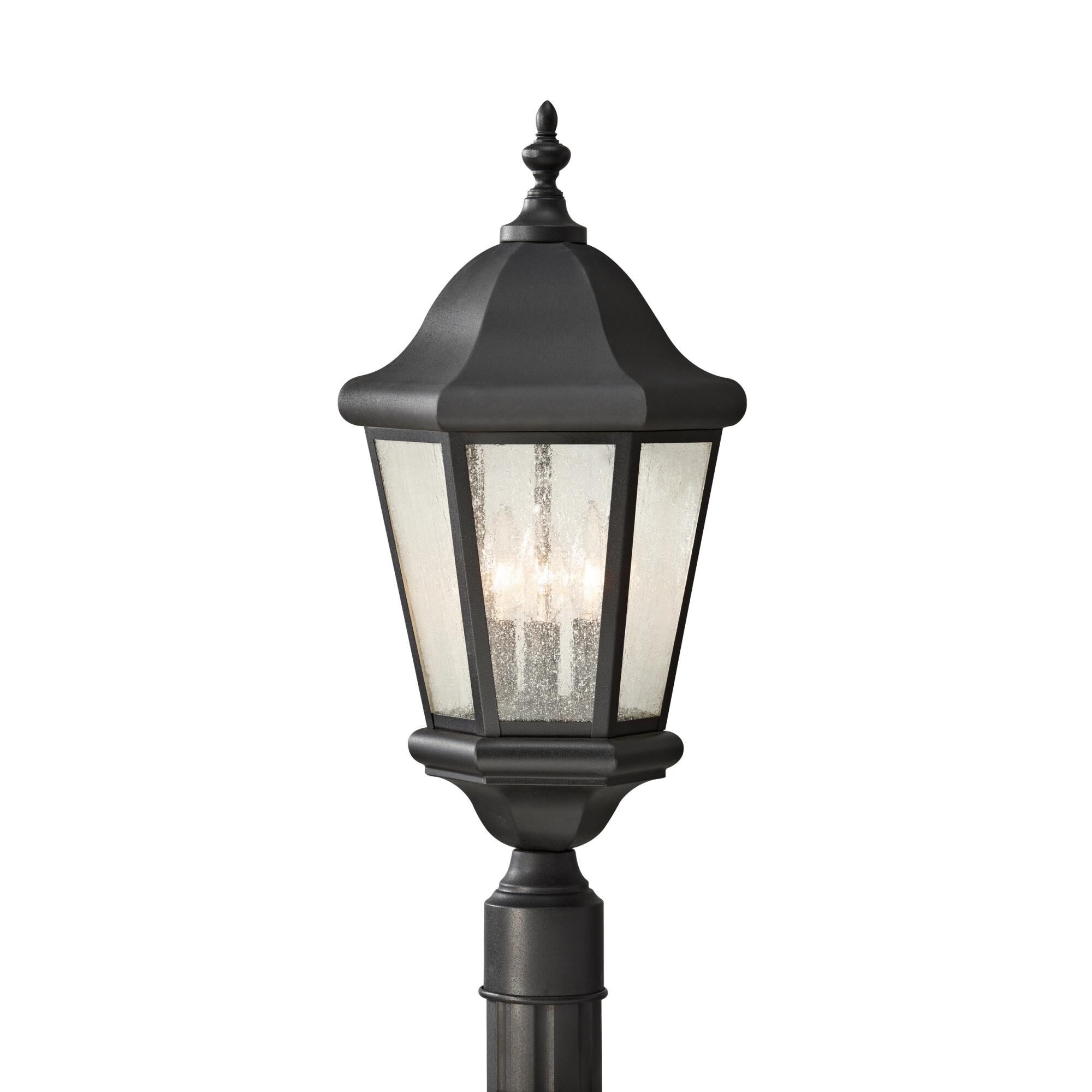 Martinsville 22 Inch Tall 3 Light Outdoor Post Lamp by Generation Lighting