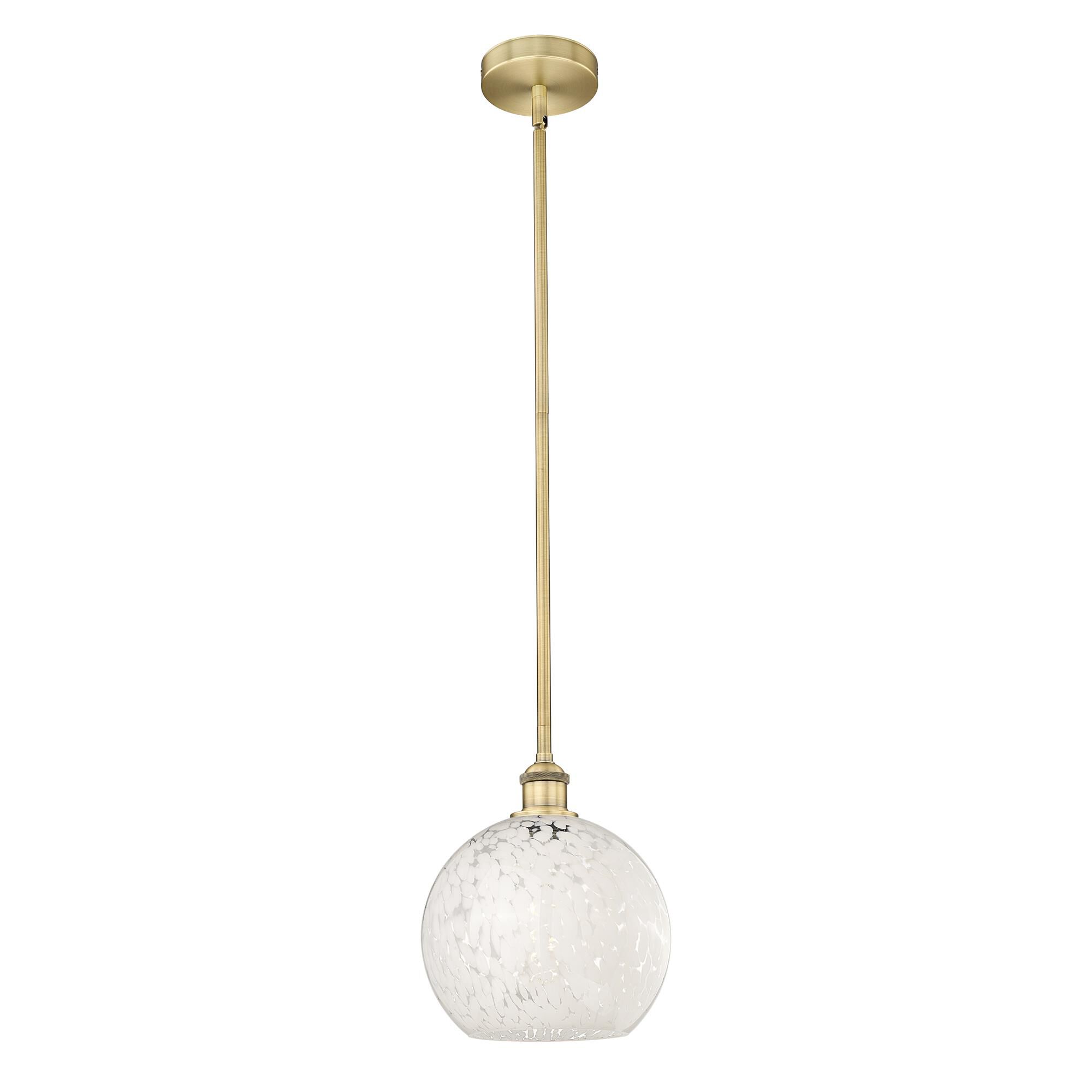Bruno Marashlian White Mouchette Mini Pendant by Innovations Lighting