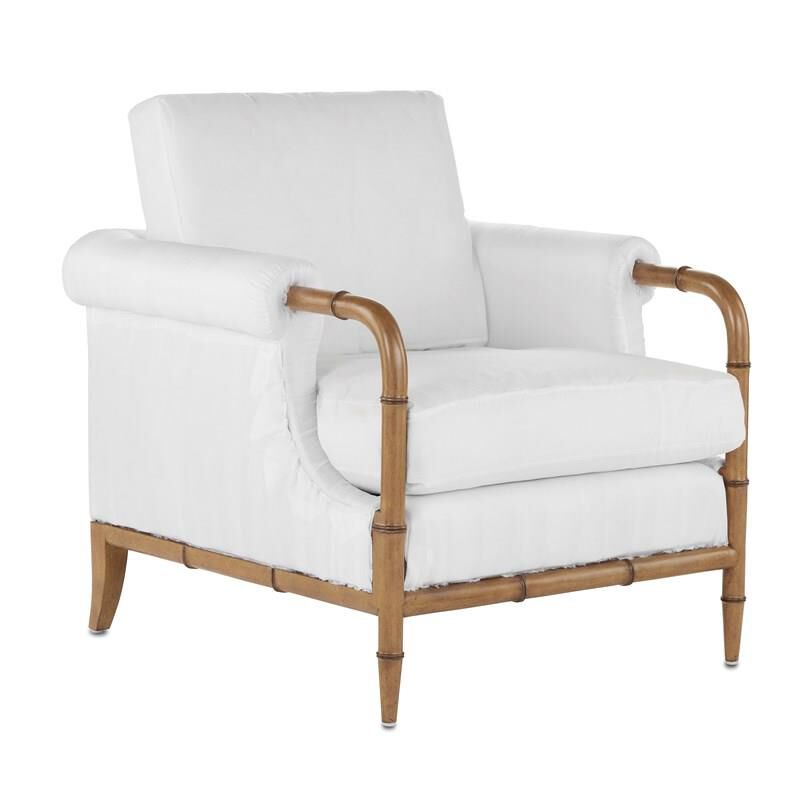 Merle Muslin Side Chair by Currey and Company