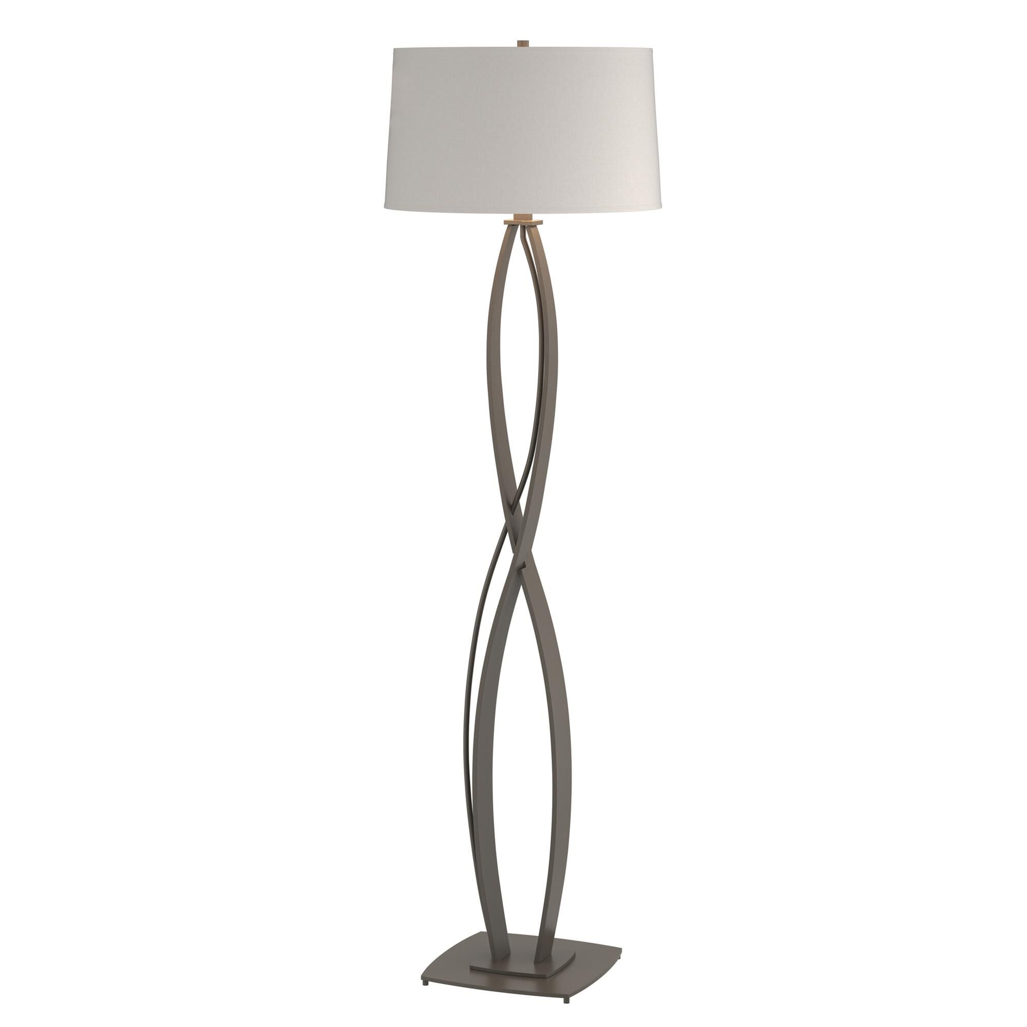 Shown in Dark Smoke finish and Flax shade