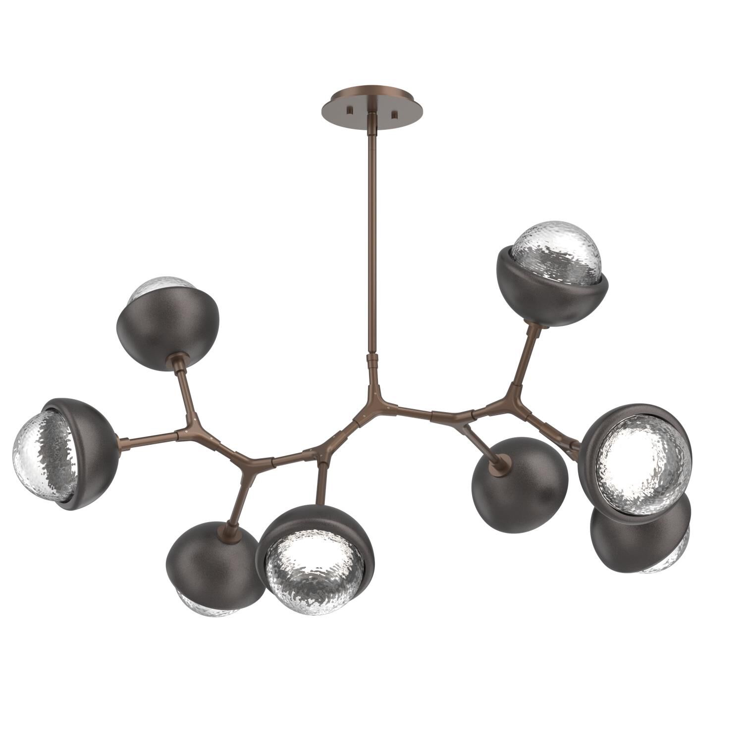 Shown in Burnished Bronze finish and Clear glass and Graphite accent