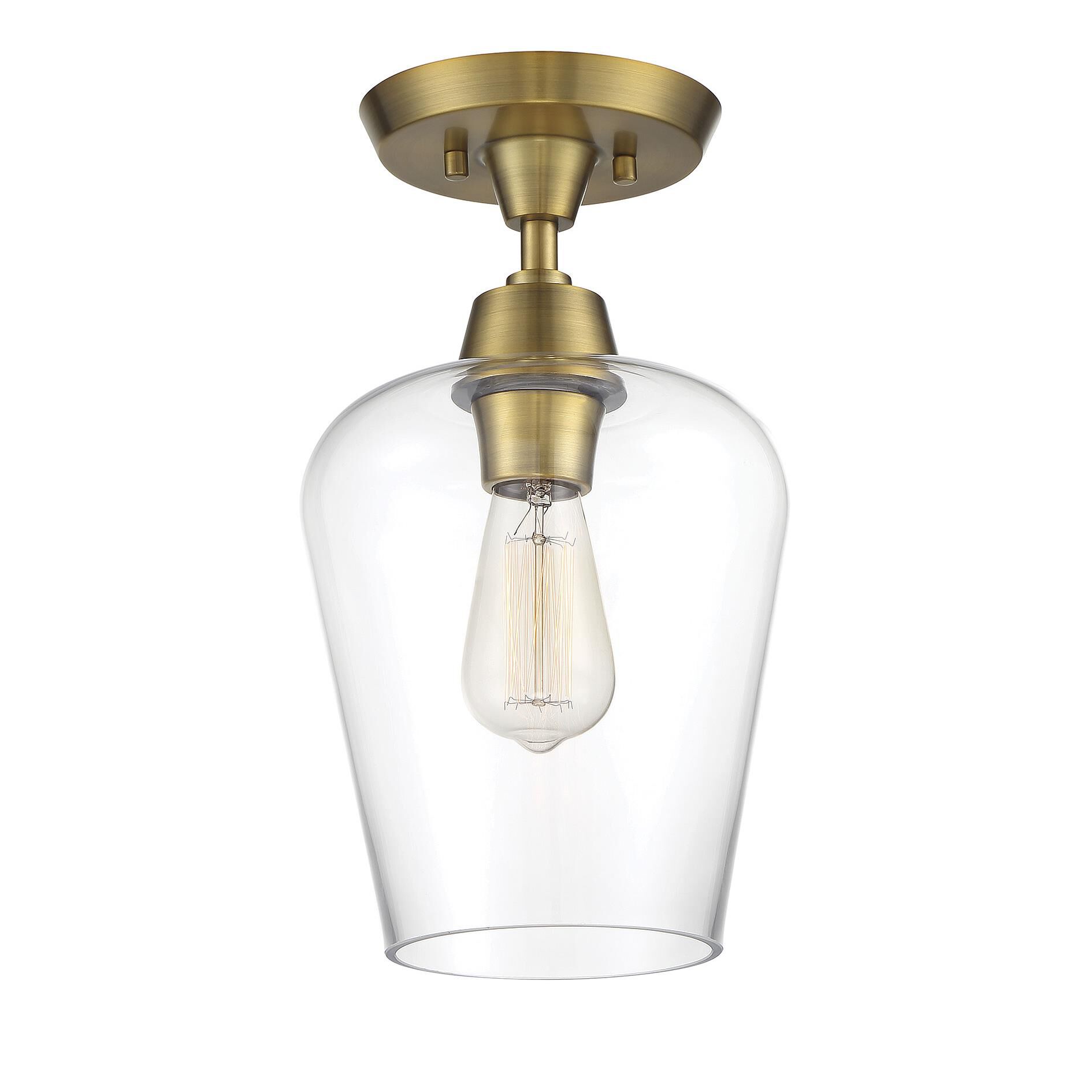 Octave 8 Inch 1 Light Semi Flush Mount by Savoy House