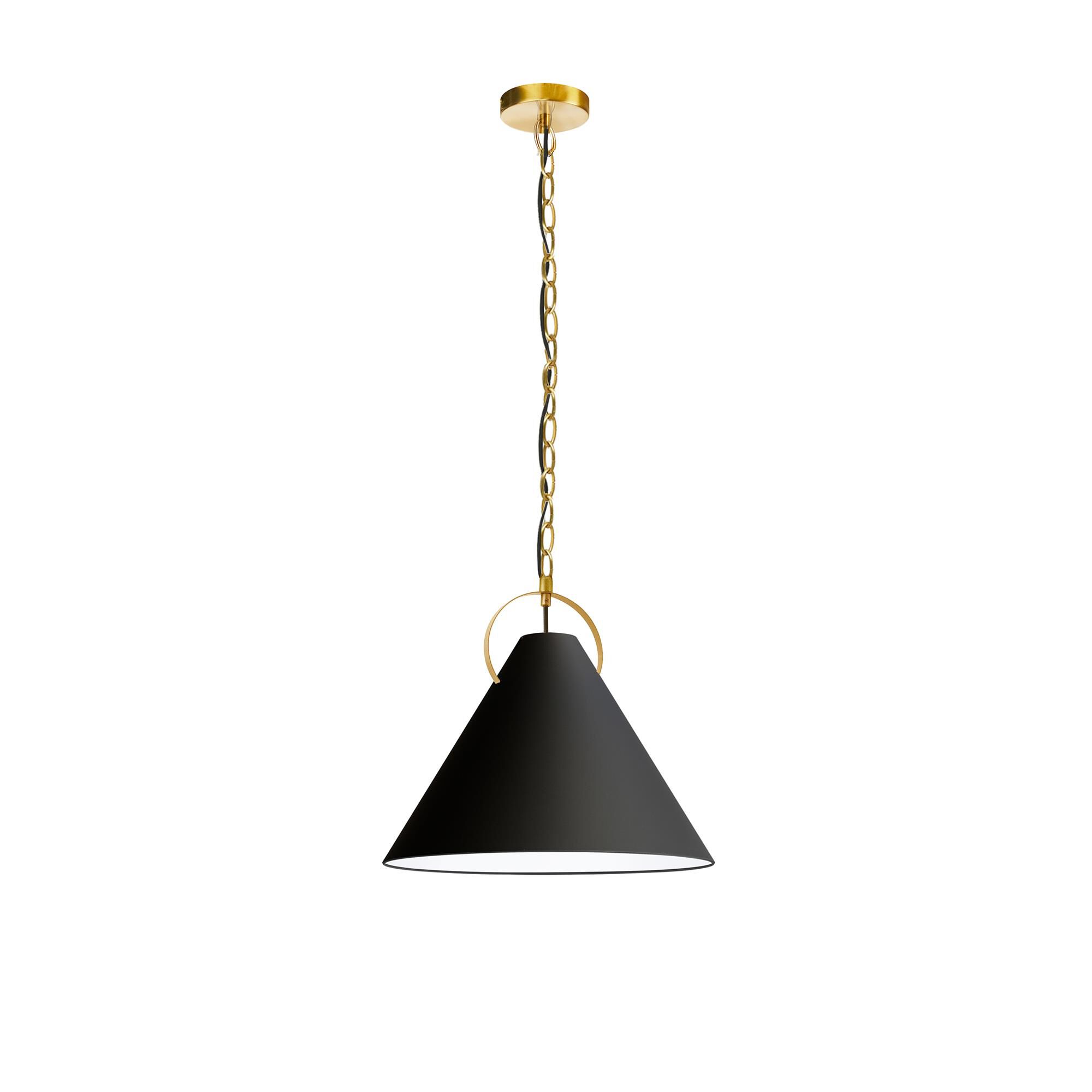 Shown in Black finish and Black shade