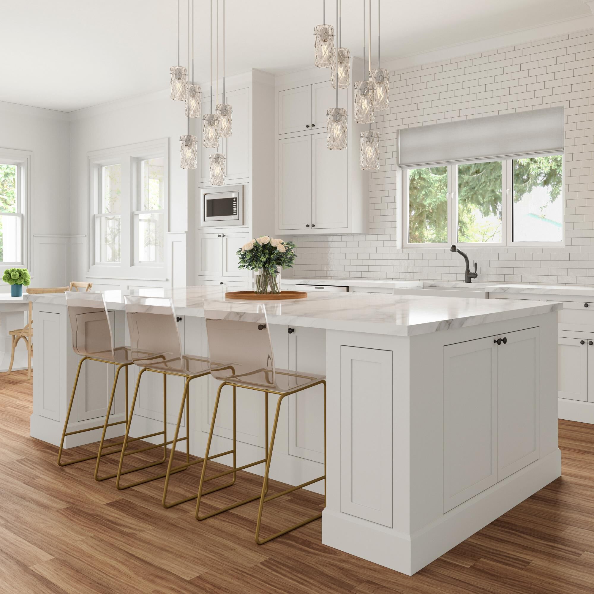 Forma de Crystal 85 Inch Large Pendant by ELK Home