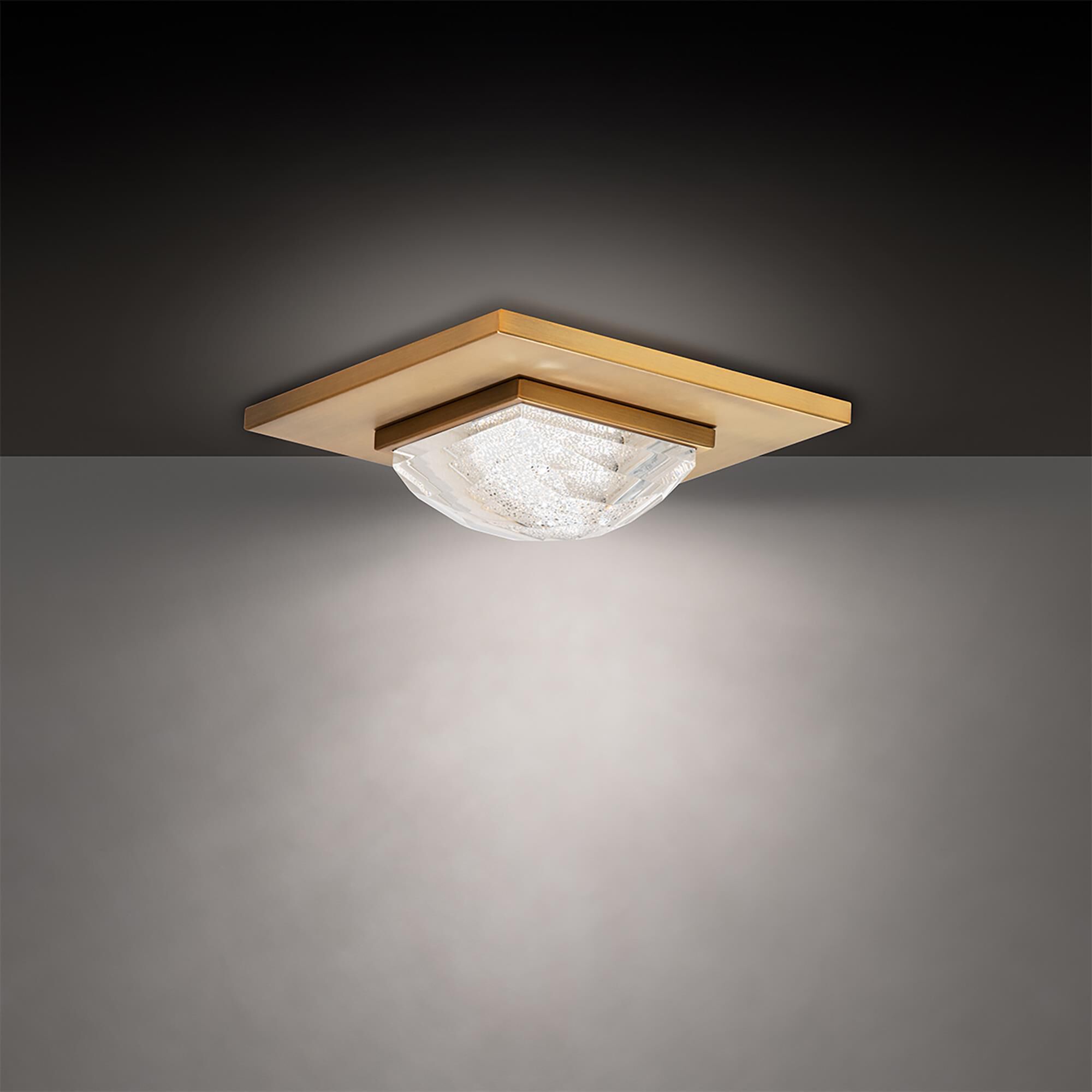 Shown in Aged Brass finish and Radiance Crystal crystal