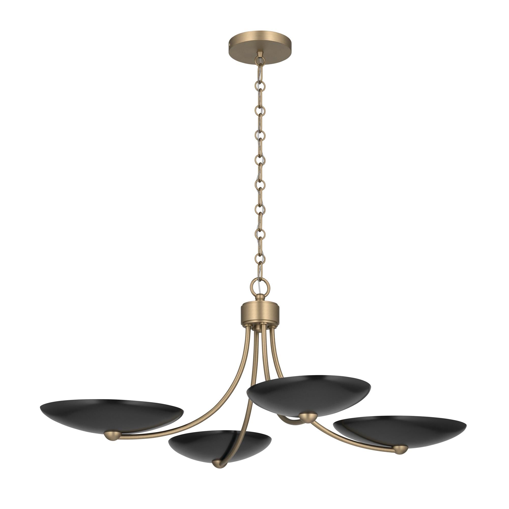 Shown in Champagne Bronze finish and Champagne Bronze and Black shade