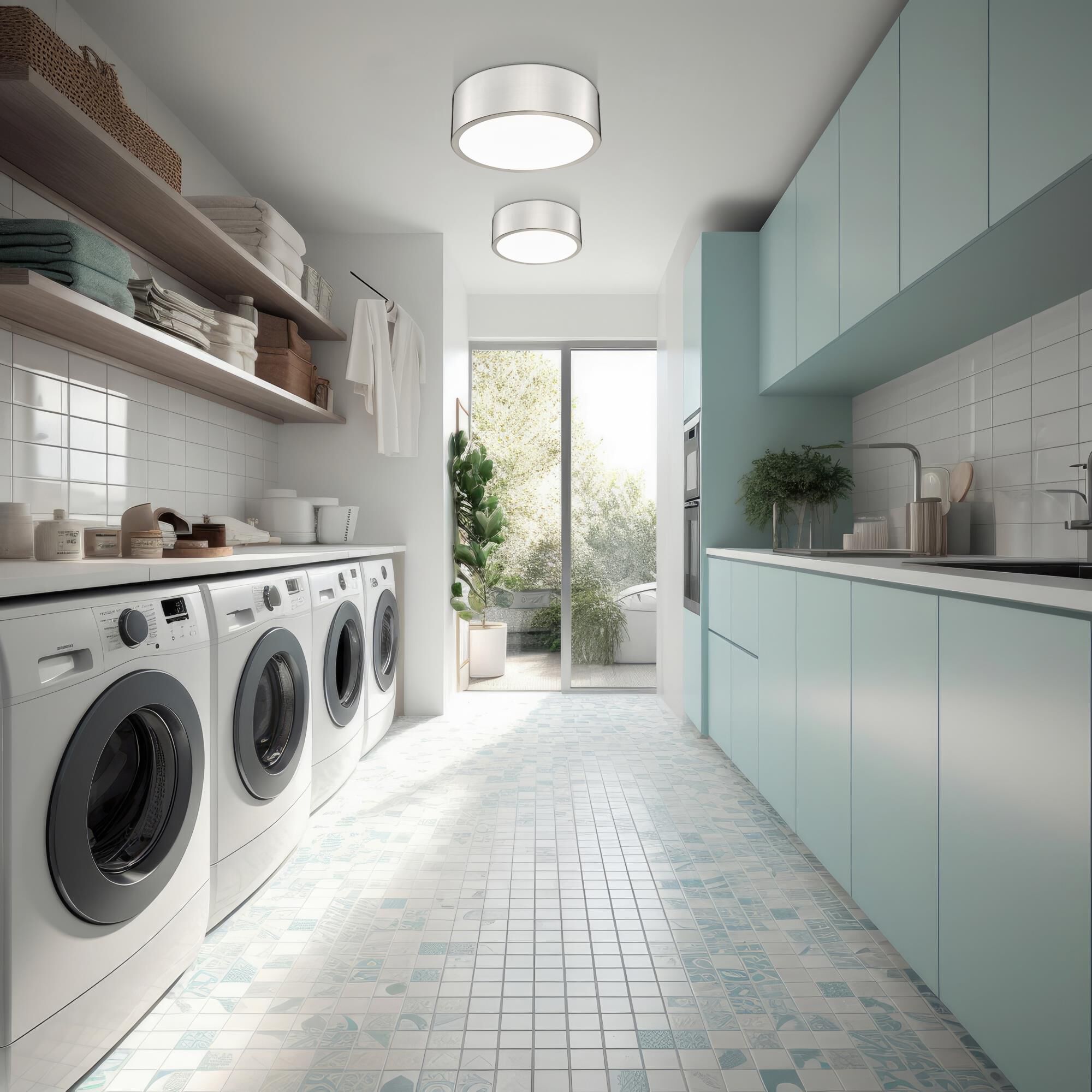 Shown in Brushed Nickel finish and Frosted glass and Frosted shade