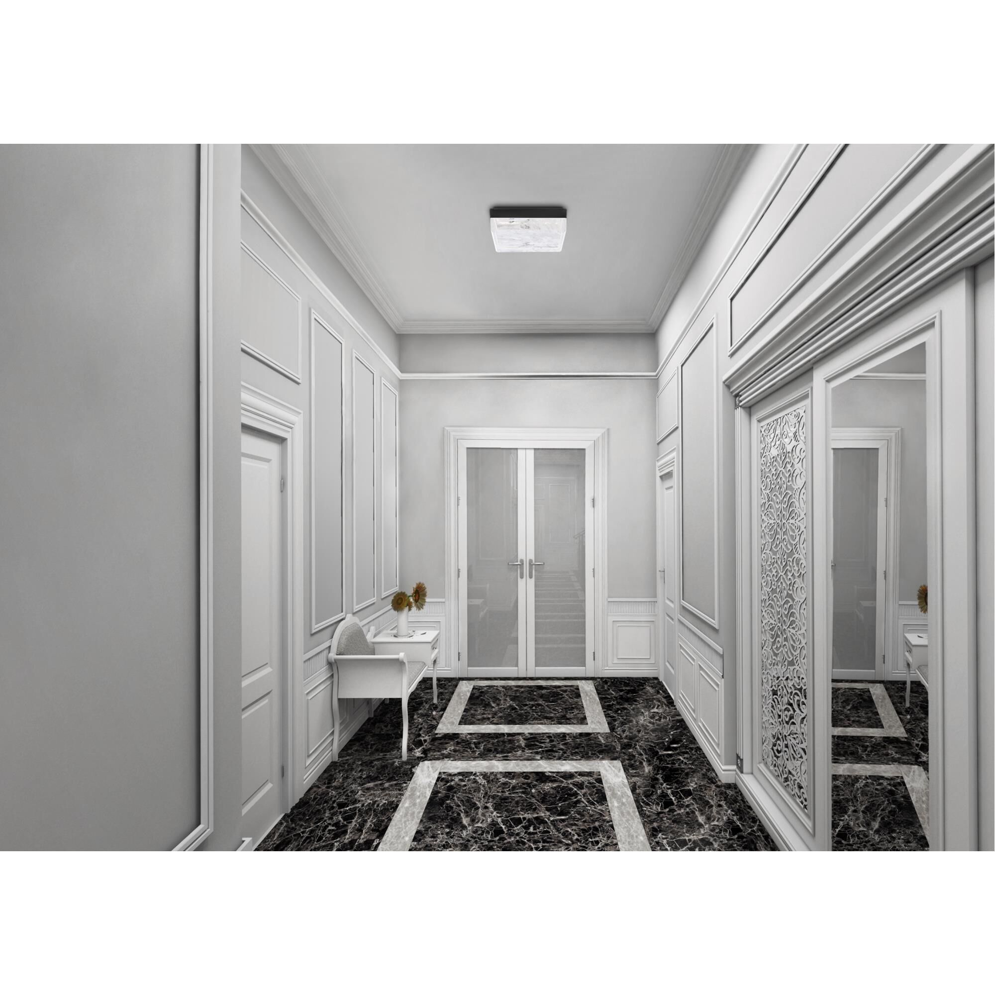 Whisper 12 Inch 1 Light LED Flush Mount by Schonbek Beyond