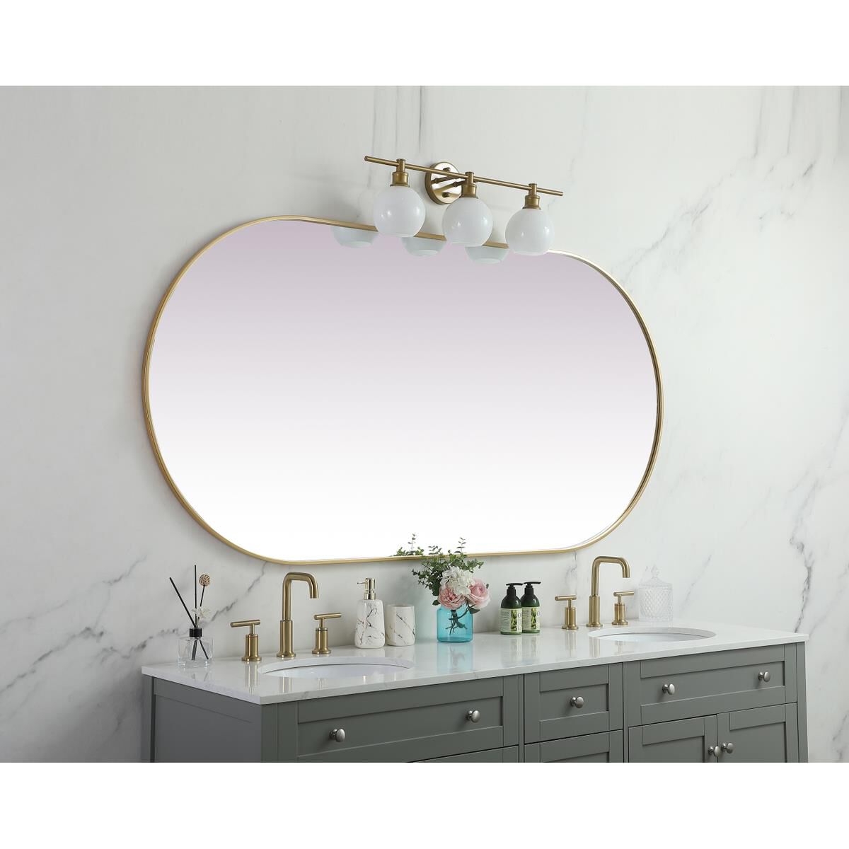 Shown in Brass finish