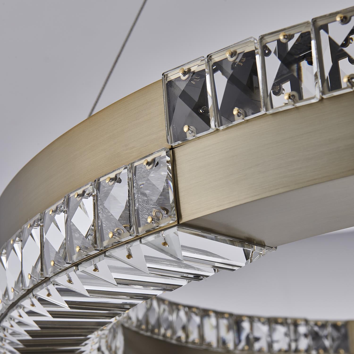 Shown in Winter Brass finish and Firenze Clear crystal