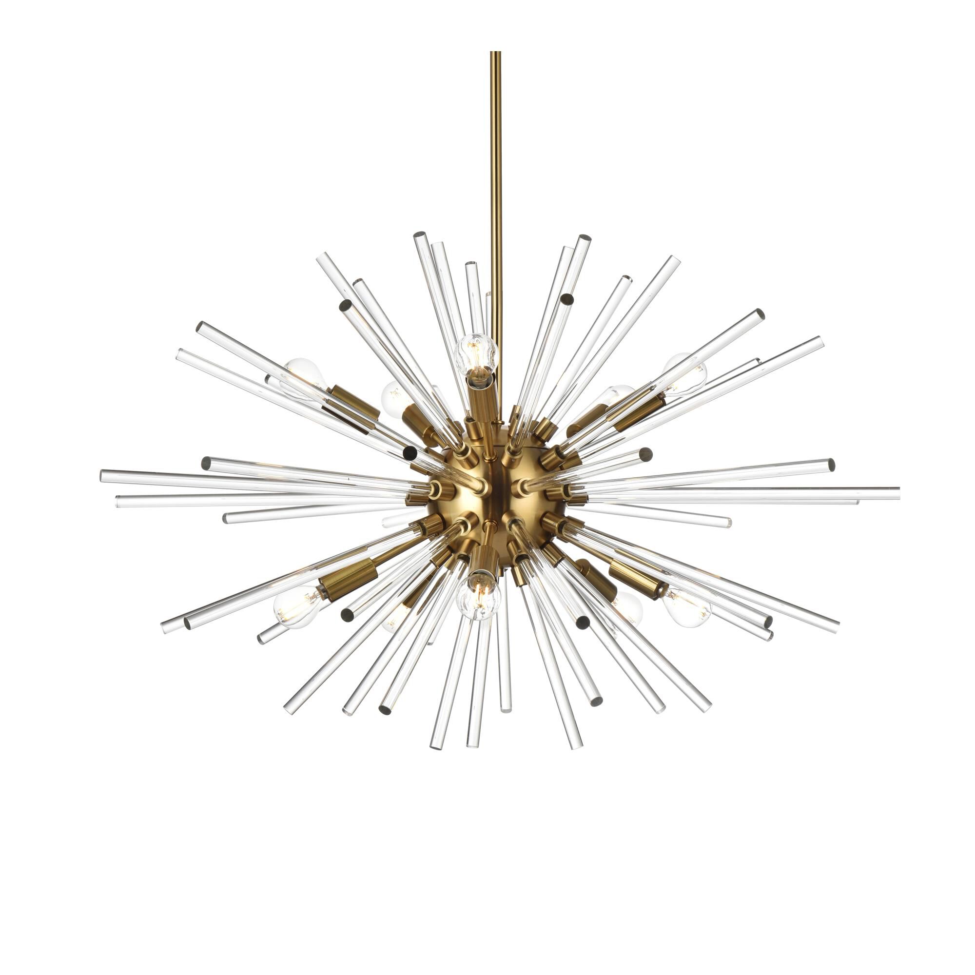 Sienna 32 Inch 10 Light Chandelier by Elegant Lighting
