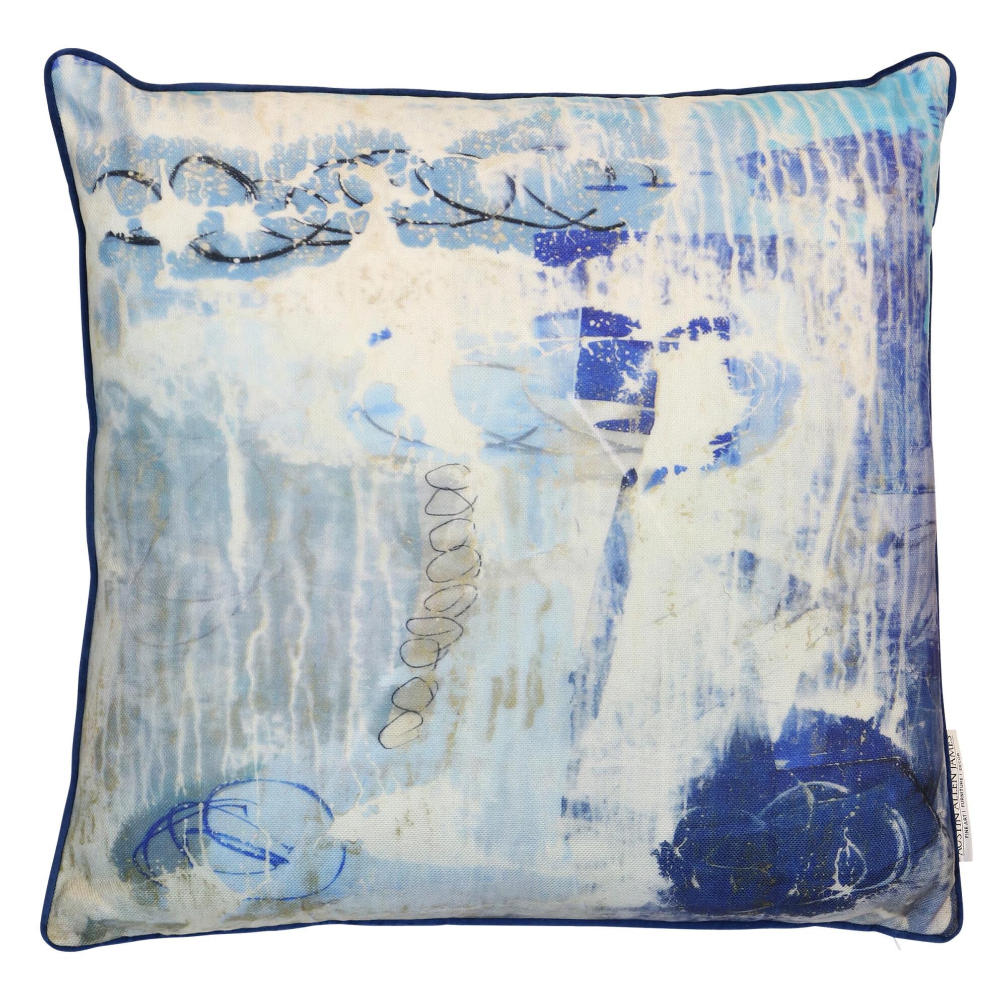 Austin Allen James Tidewashed Crush 24 Inch Decorative Pillow by Stylecraft