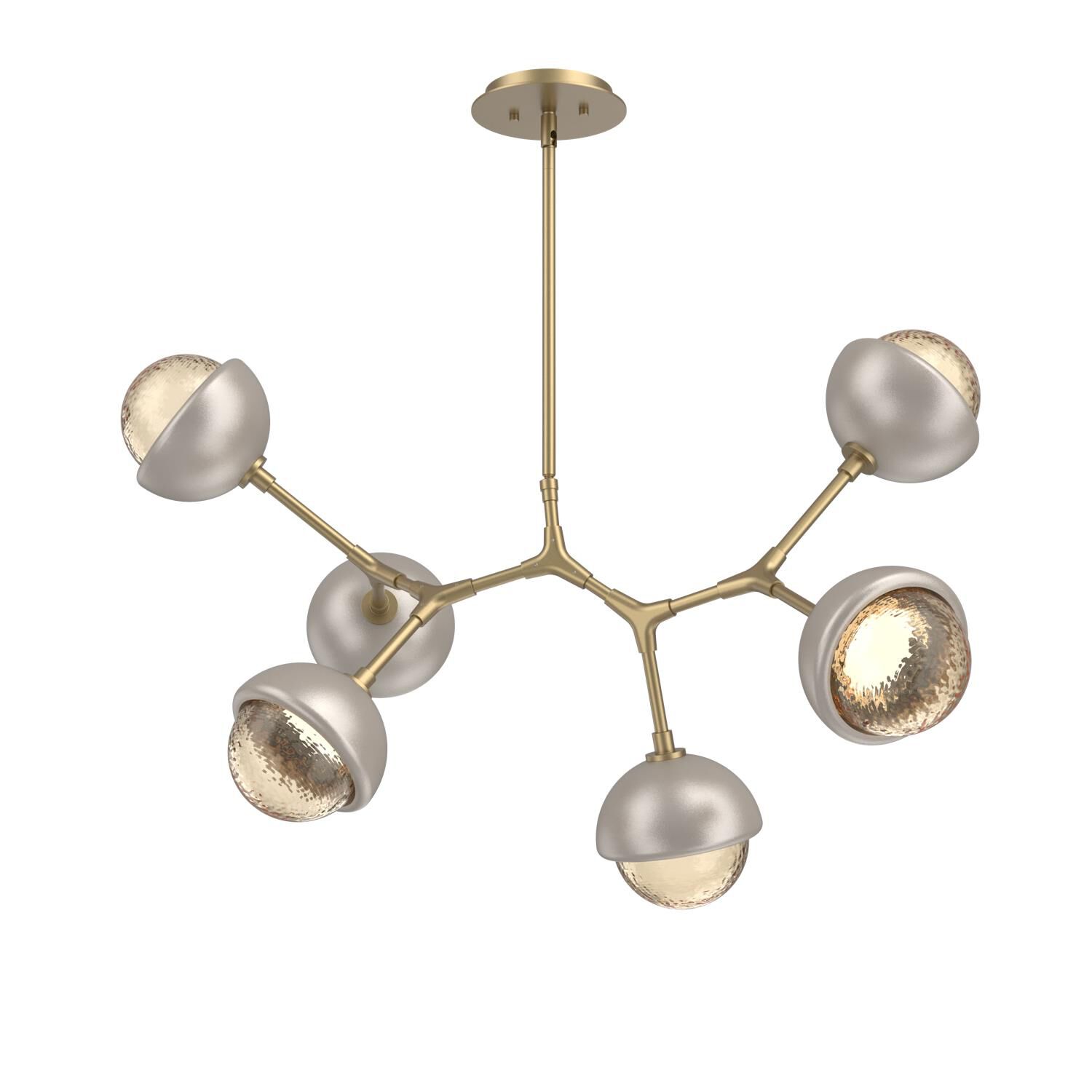 Levi Wilson Cabochon 31 Inch Linear Suspension Light by Hammerton Studio